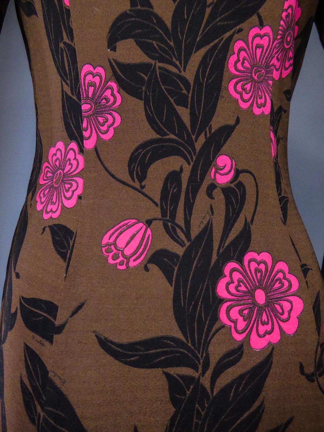 An Emilio Pucci Printed Jersey Dress Circa 1975 For Sale 5