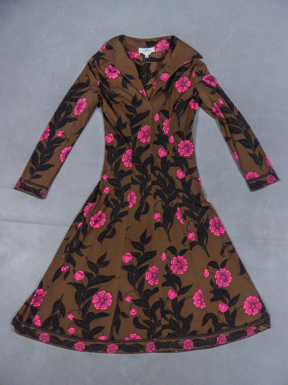 An Emilio Pucci Printed Jersey Dress Circa 1975 For Sale 8