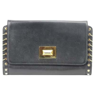 Salvatore Ferragamo Ruched Leather Shoulder Bag For Sale at 1stDibs ...