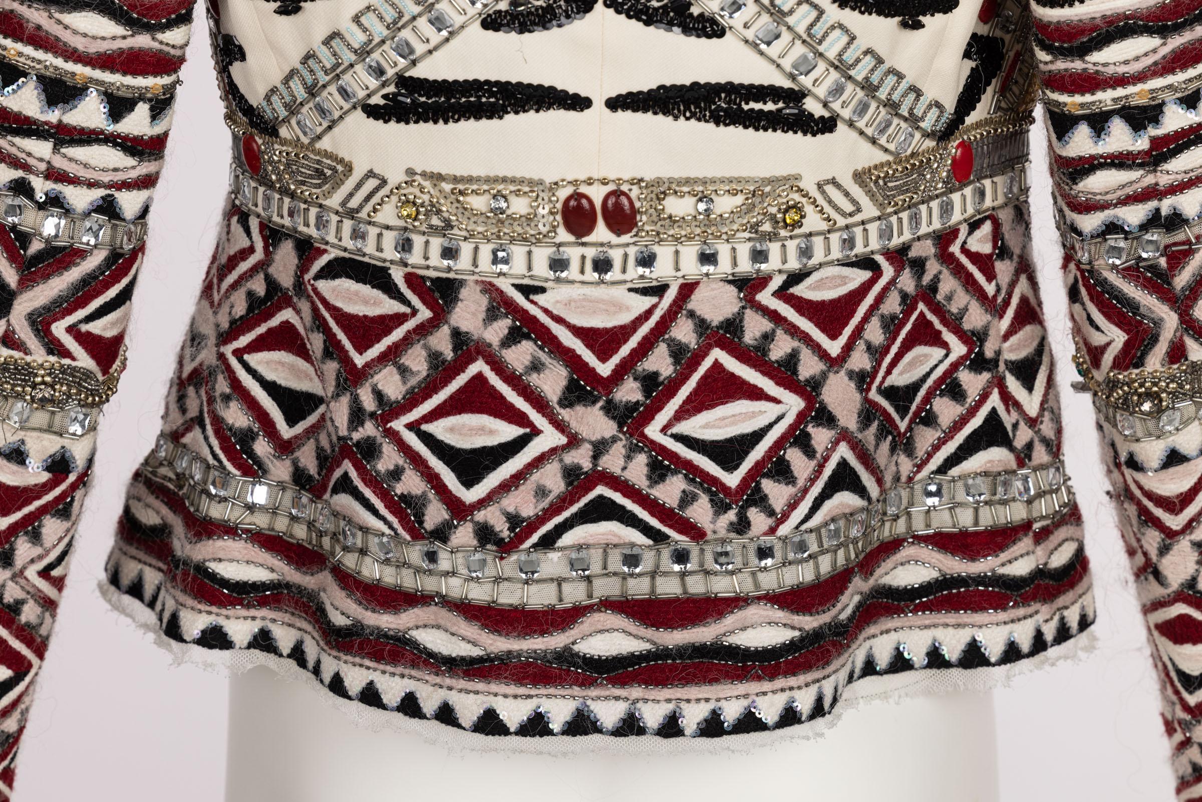 Emilio Pucci Embellished Wool Silk & Cotton Blend Jacket, Pre -Fall 2012 Runway 9