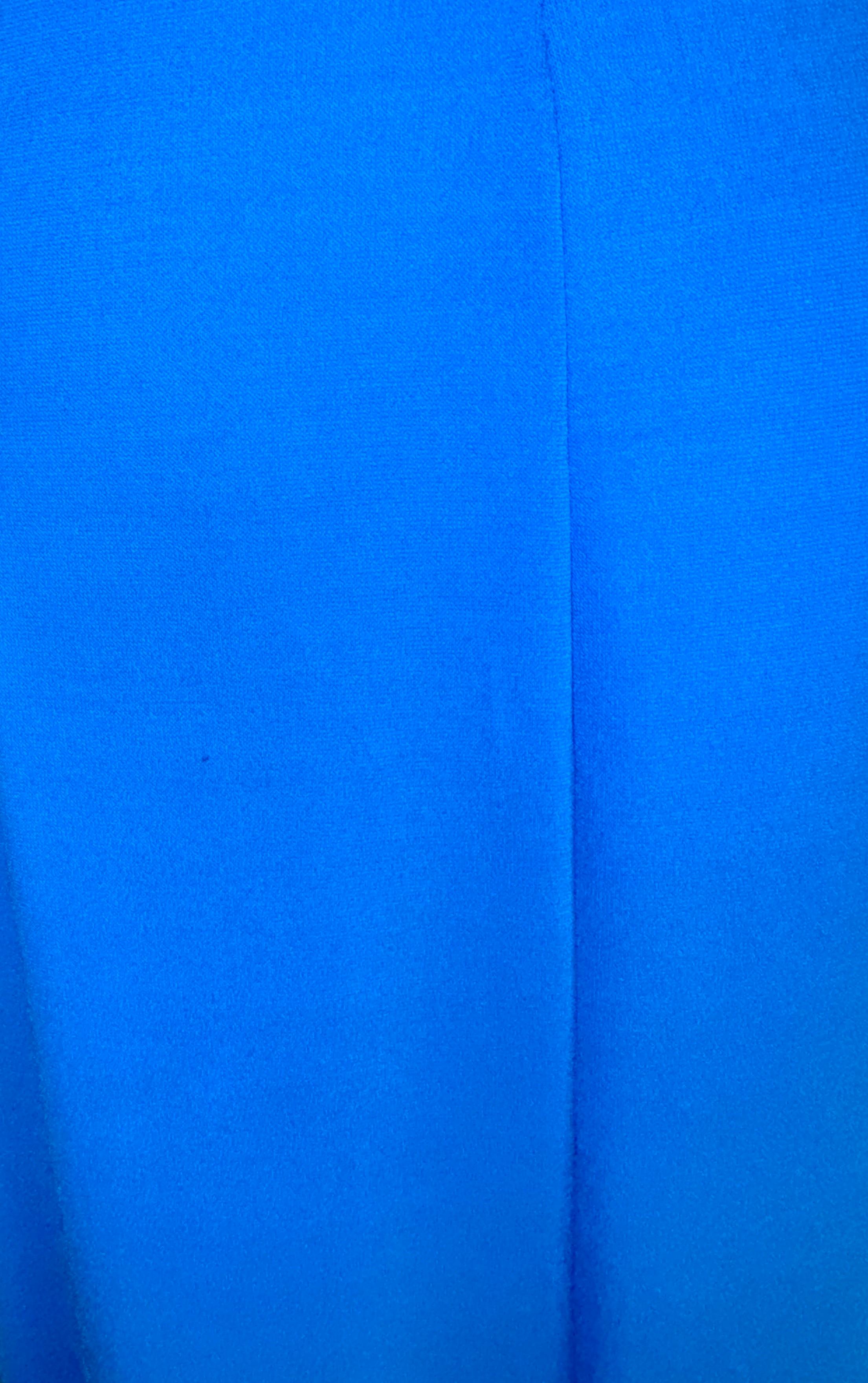 EMILIO PUCCI Robe Maxi bleue brodée Gown 42 en vente 1