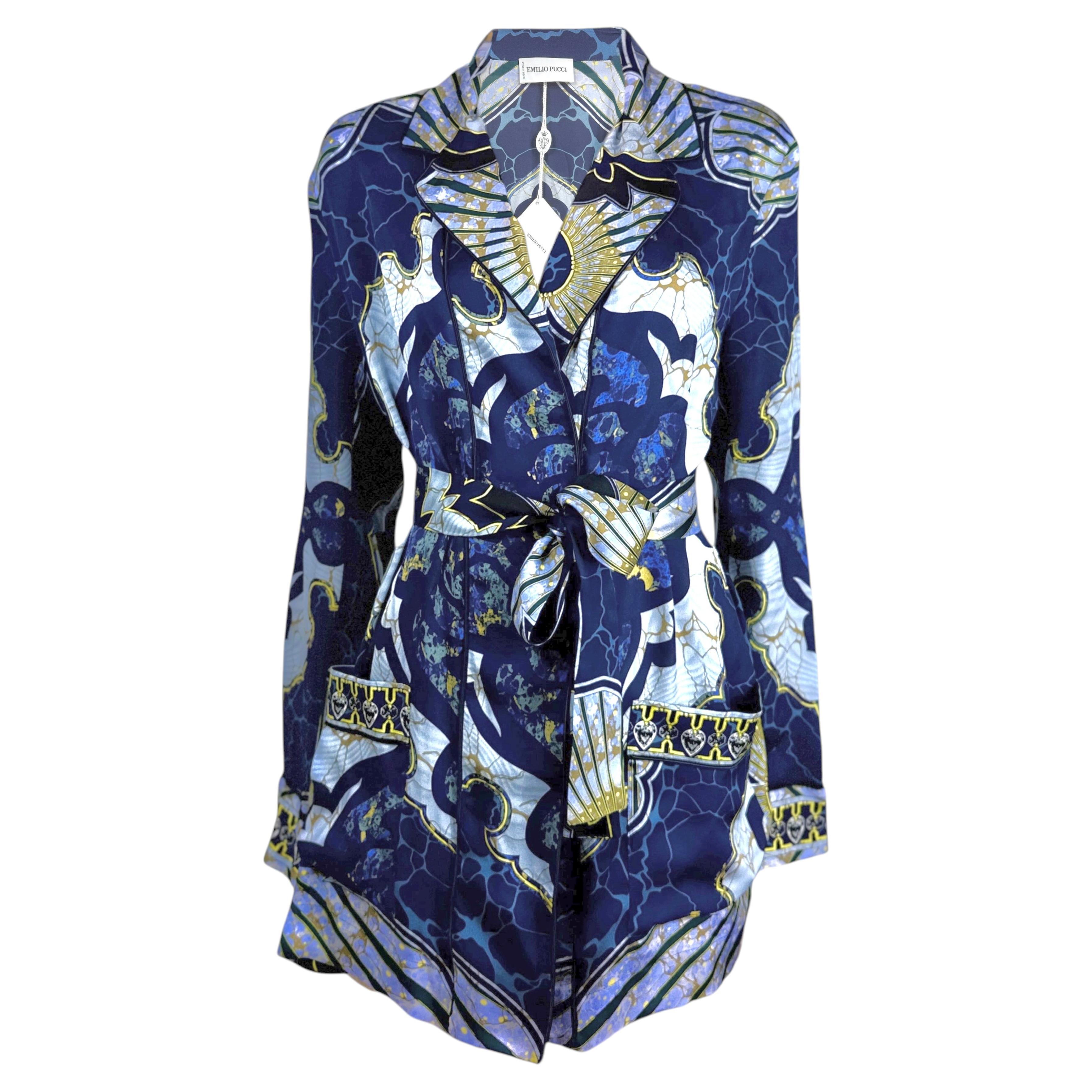 Emilio Pucci Automne 2012 Kimono en soie imprimée