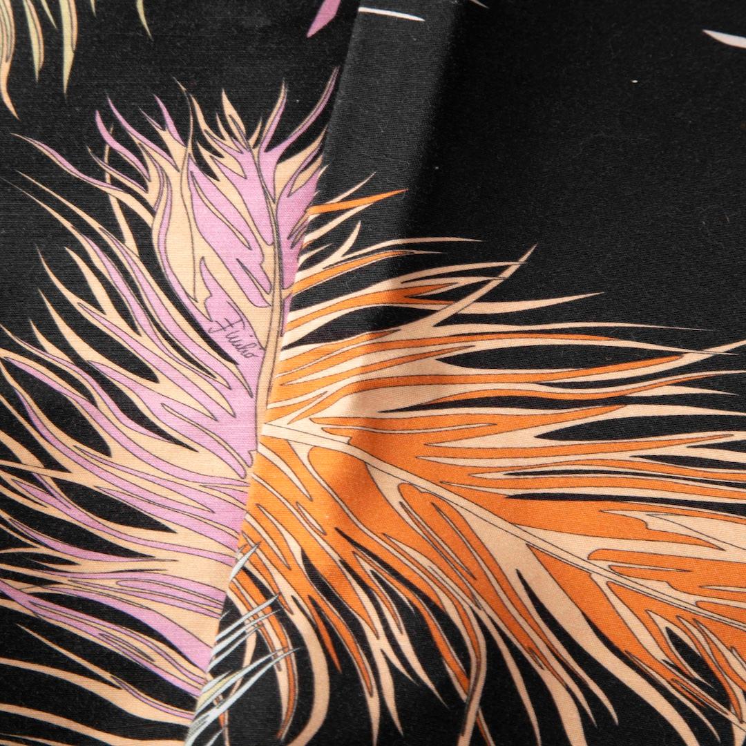 Emilio Pucci Skinny Jeans mit Federdruck Größe L im Zustand „Gut“ im Angebot in London, GB