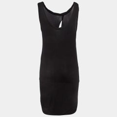 Emilio Pucci Firenze Black Silk Jersey Mini Dress M