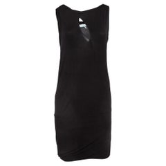 Emilio Pucci Firenze Schwarzes Minikleid aus Seidenjersey M