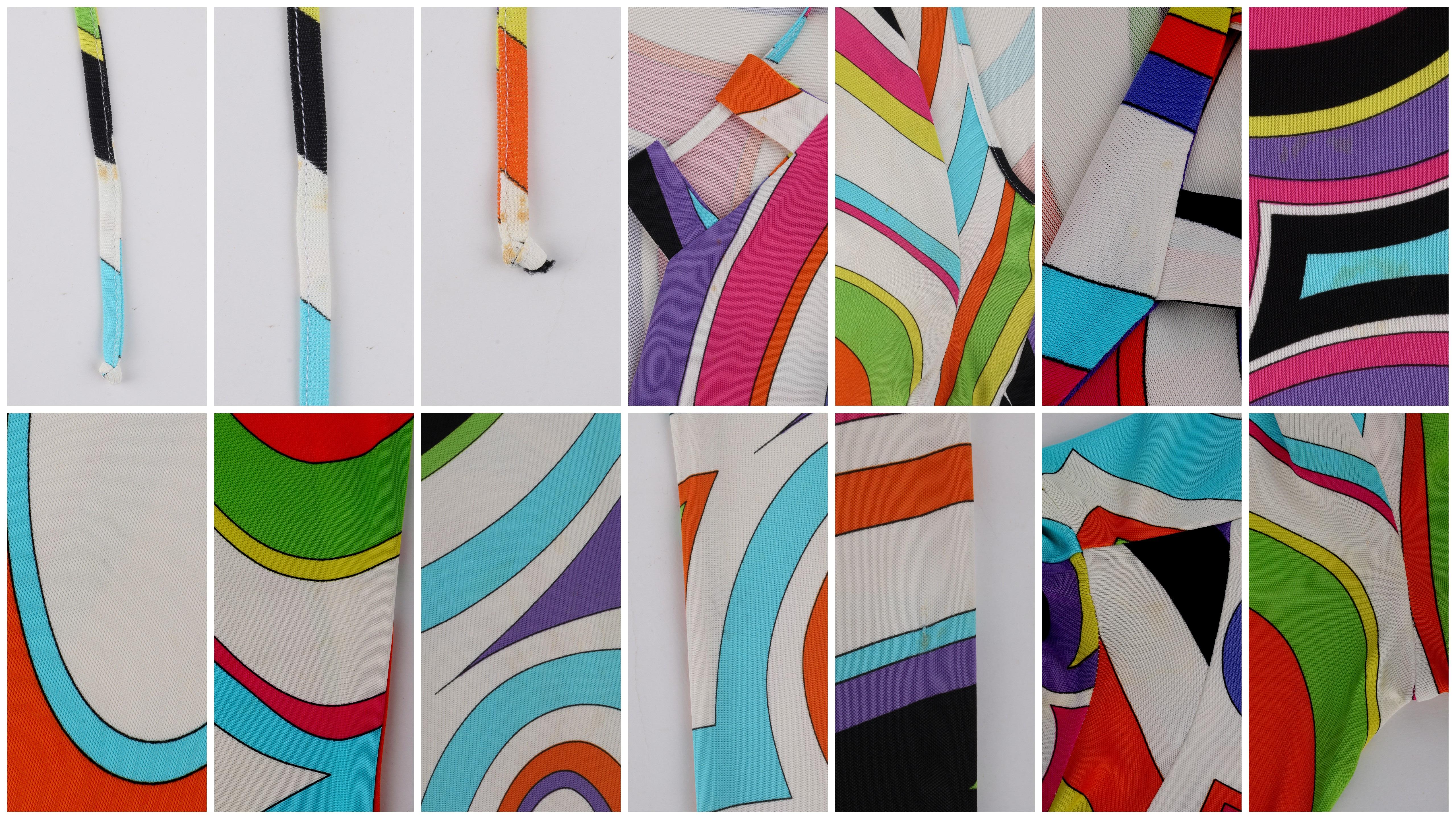 EMILIO PUCCI Firenze c.2005 S/S Kaleidoscopic Shirt Top Blouse Size 6 1