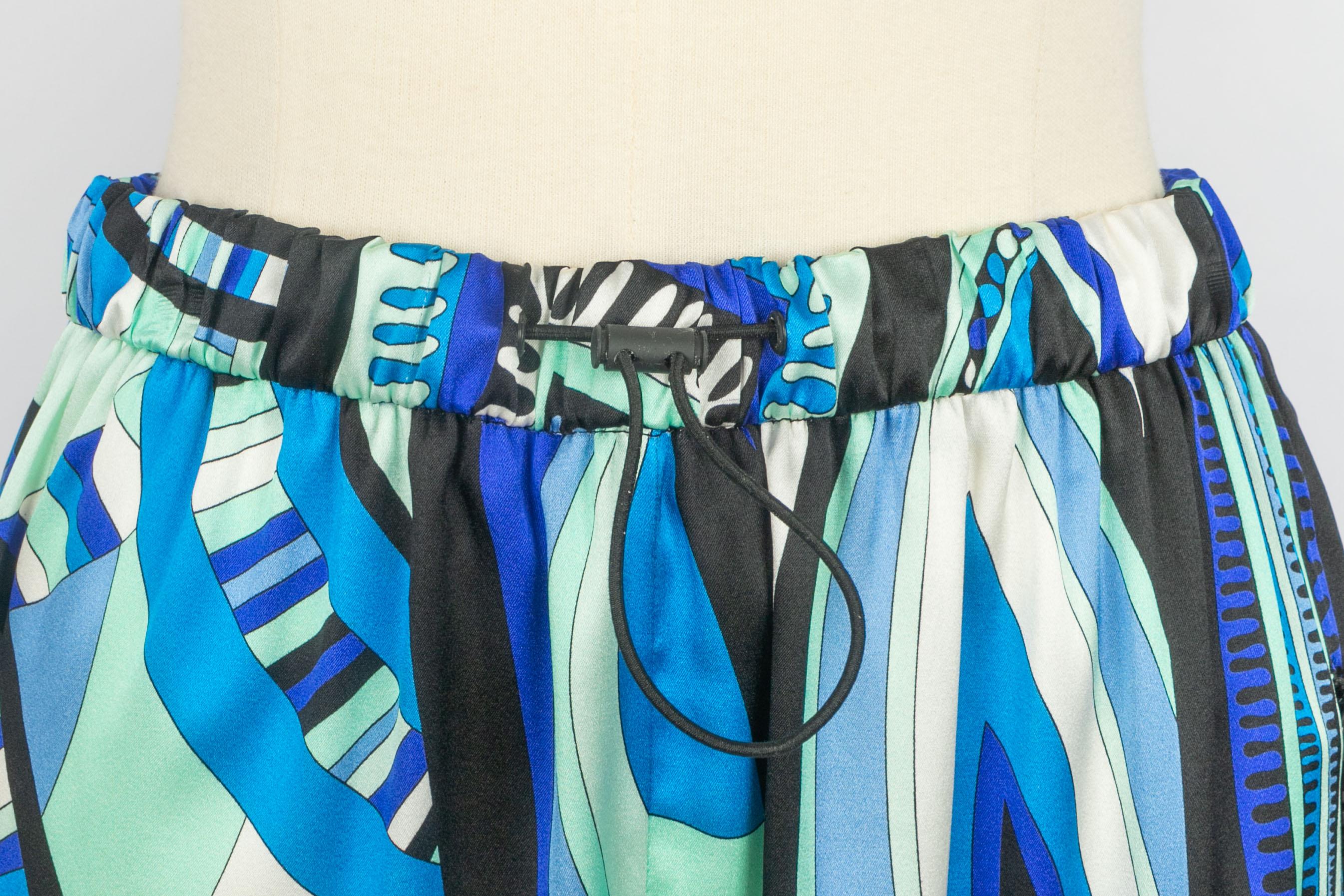 Emilio Pucci Fließende Hose (Blau) im Angebot