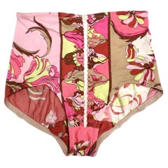 Emilio Pucci per Formfit - Pantalone da bagno floreale retrò degli anni '60