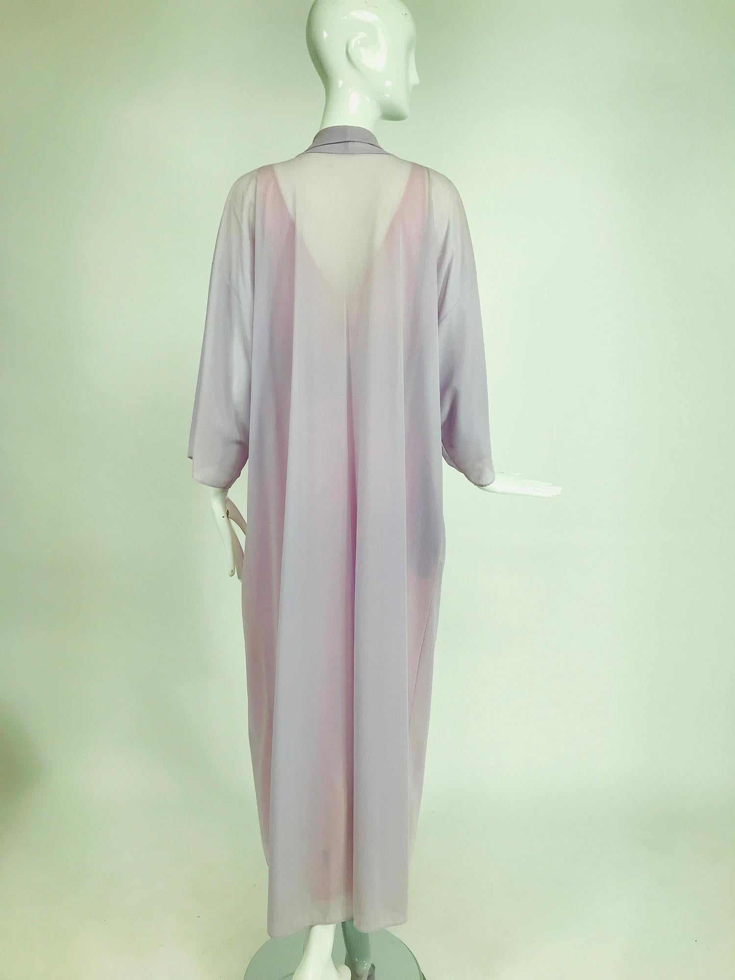 Emilio Pucci for Formfit Rogers 2pc. Sheer Peignoir Robe & Gown 1970s In Good Condition In West Palm Beach, FL