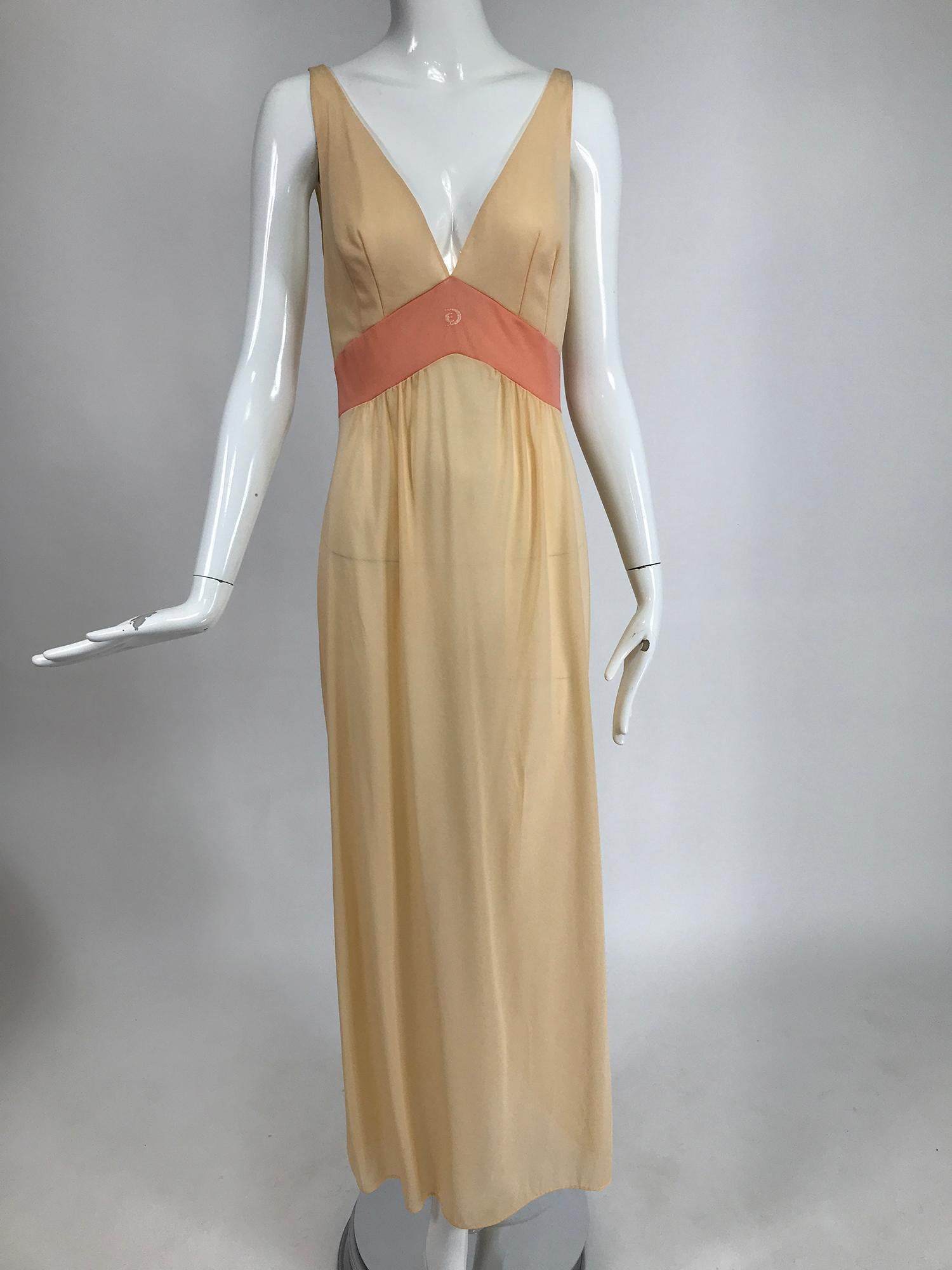 Emilio Pucci for Formfit Rogers 2pc. Sheer Peignoir Robe & Gown 1970s 2