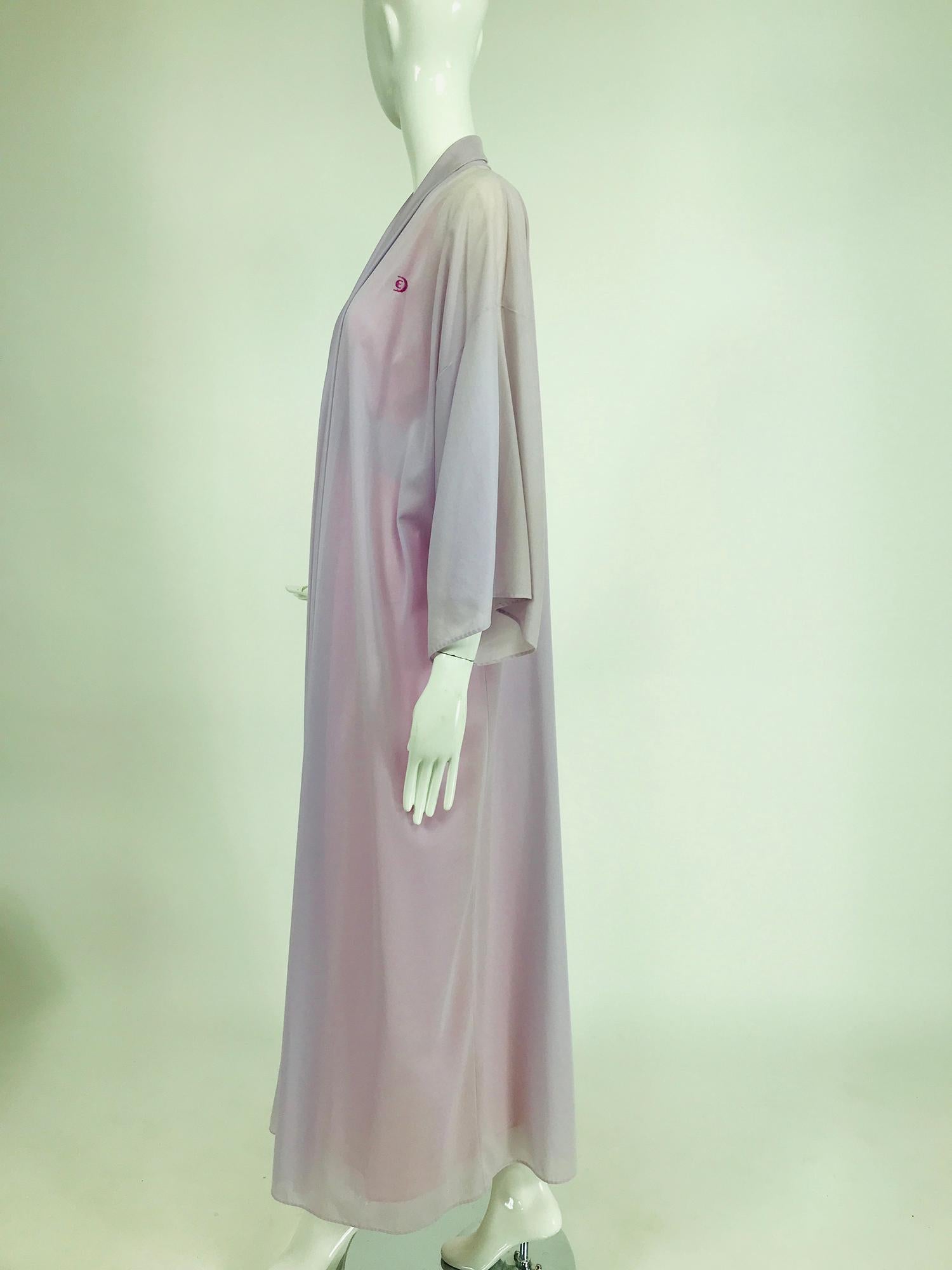 Emilio Pucci for Formfit Rogers 2pc. Sheer Peignoir Robe & Gown 1970s 1