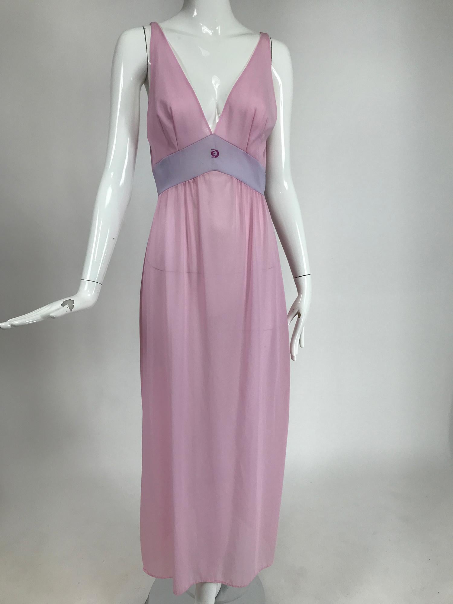 Emilio Pucci for Formfit Rogers 2pc. Sheer Peignoir Robe & Gown 1970s 3