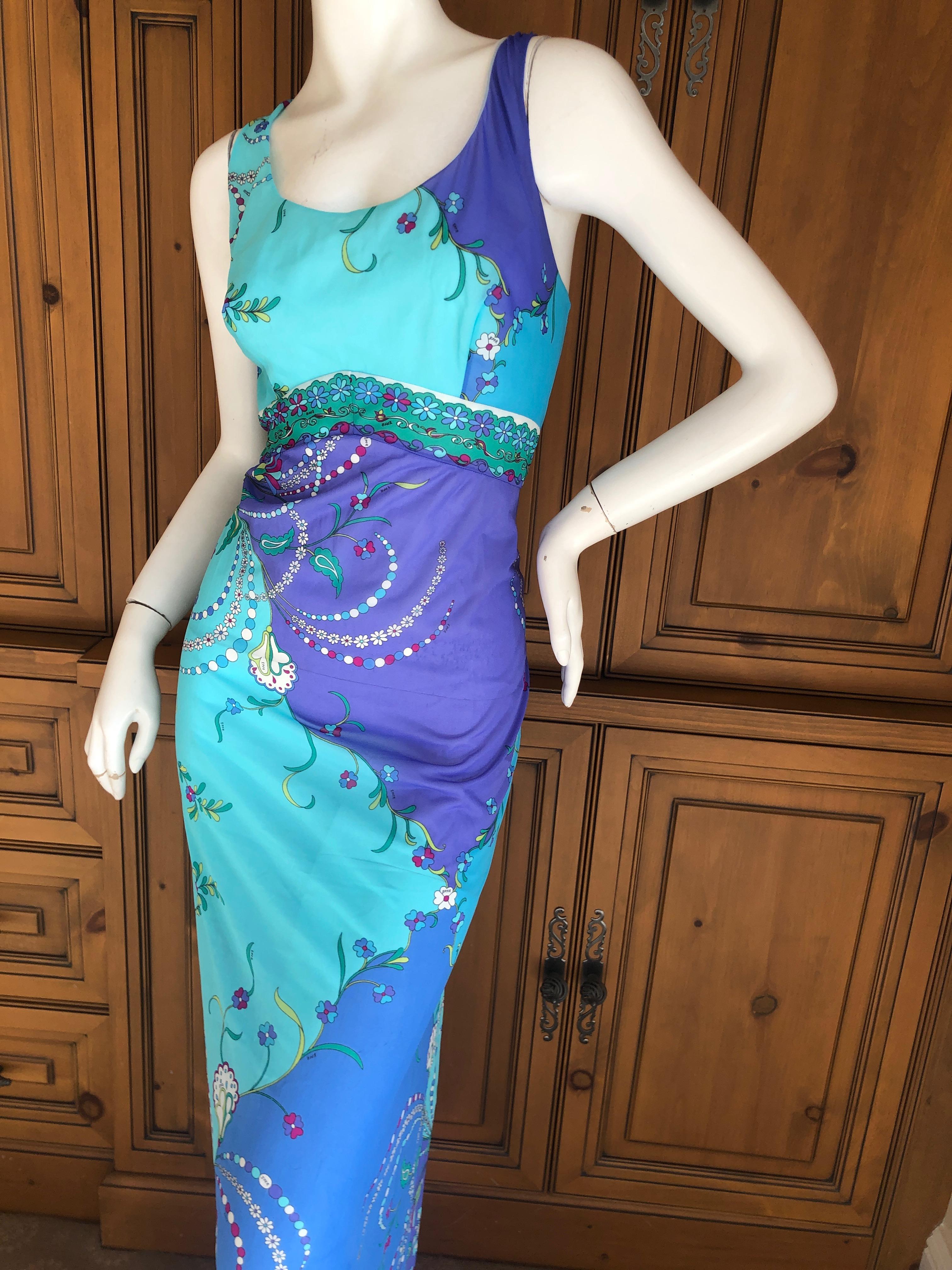 Women's Emilio Pucci for Formfit Rogers Colorful Vintage 1960's Nightgown Dress For Sale