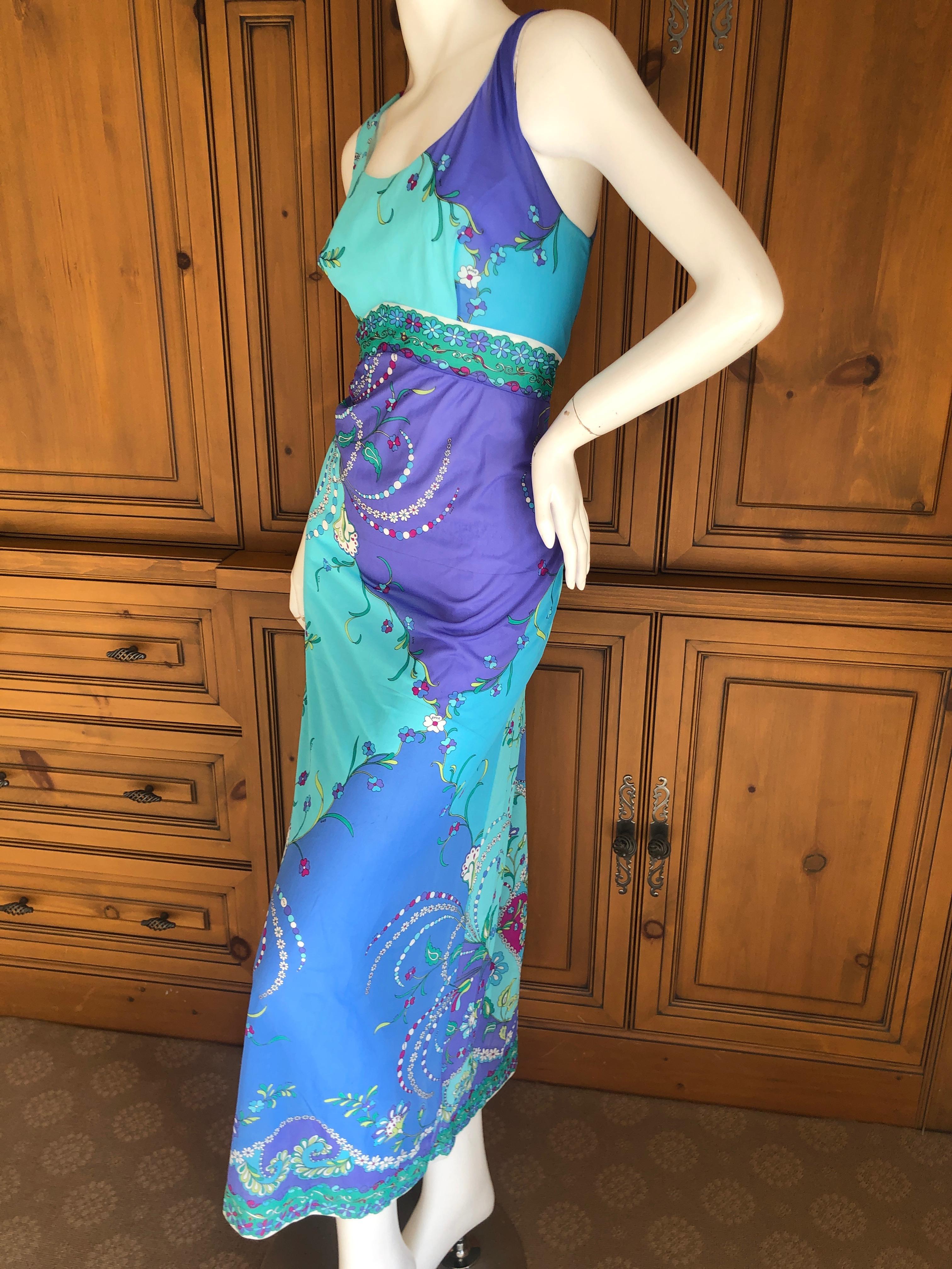 Emilio Pucci for Formfit Rogers Colorful Vintage 1960's Nightgown Dress For Sale 2