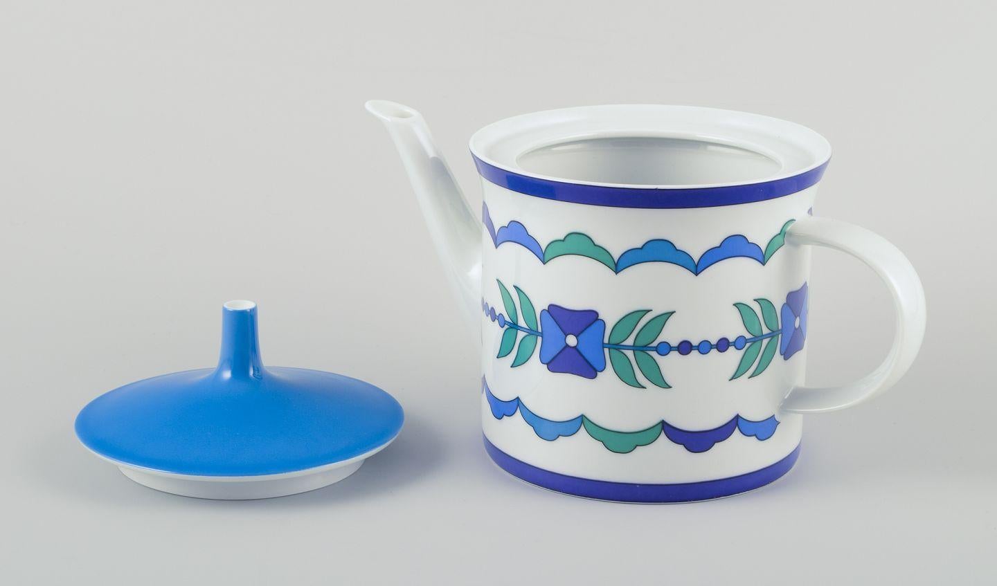 Emilio Pucci für Rosenthal Studio-Linie. Kaffeekanne, Zuckerdose und Milchkännchen. (Moderne der Mitte des Jahrhunderts) im Angebot