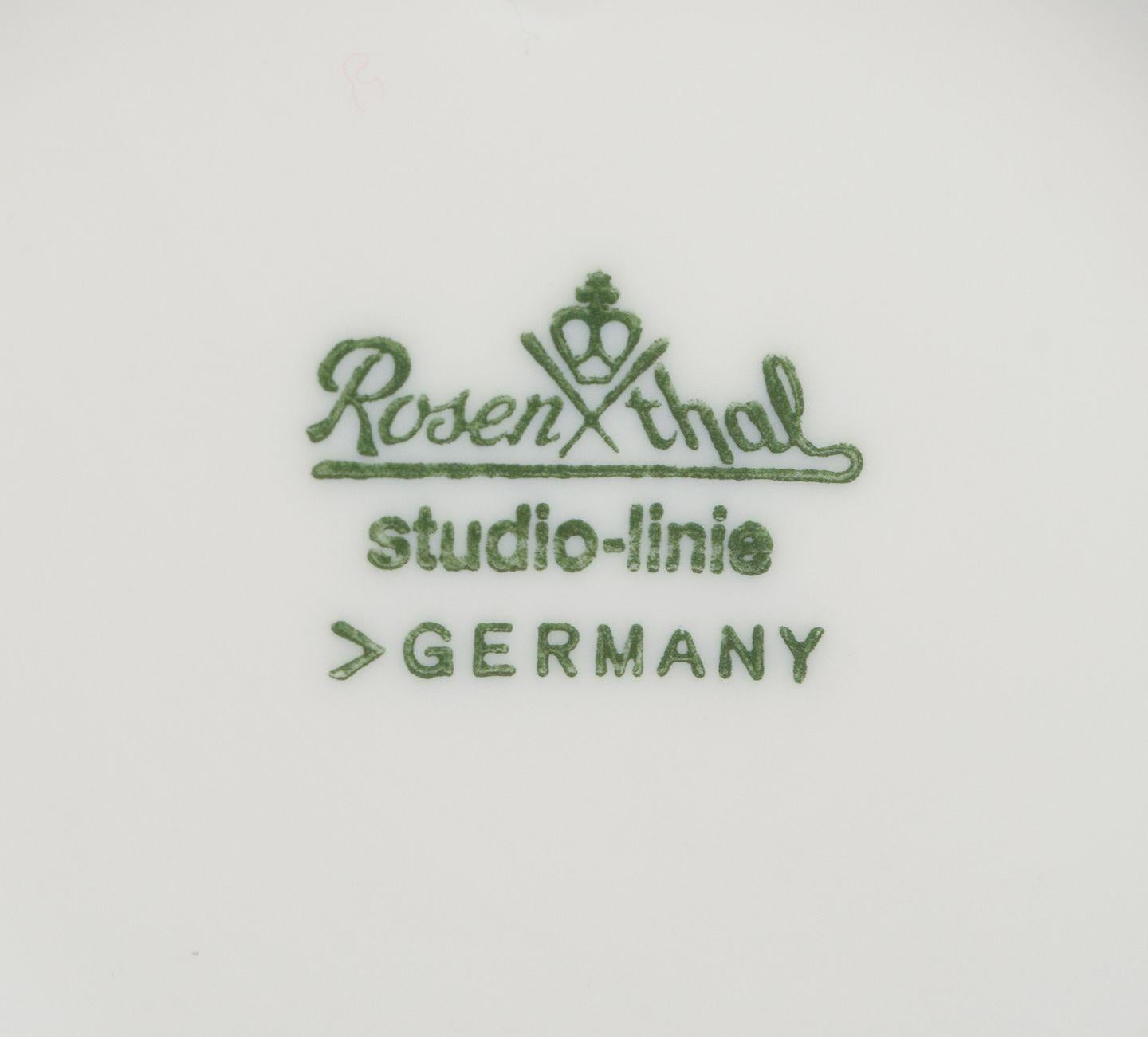 Emilio Pucci für Rosenthal Studio-Linie. Kaffeekanne, Zuckerdose und Milchkännchen. (Ende des 20. Jahrhunderts) im Angebot