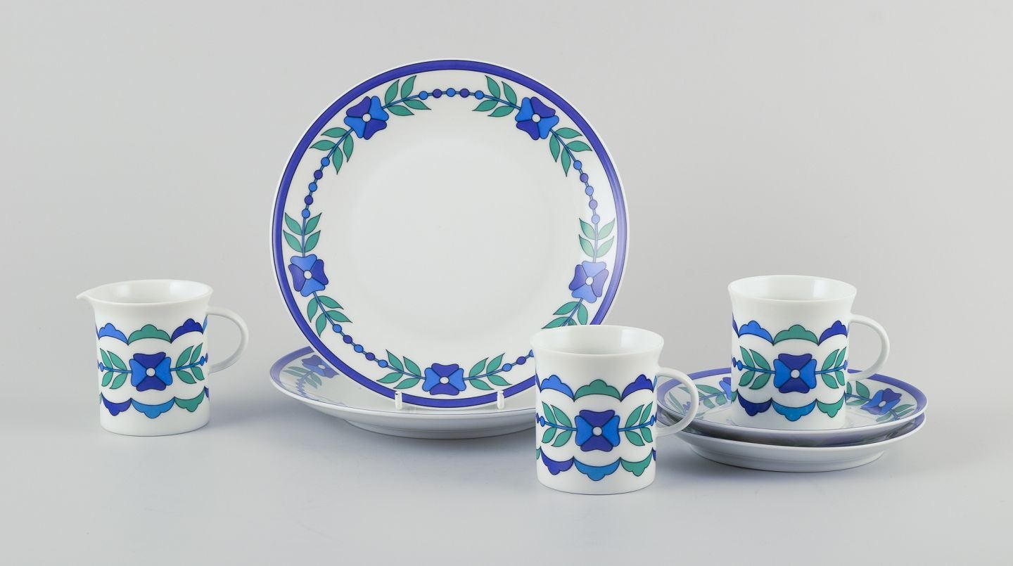 Emilio Pucci für Rosenthal Studio-Linie, Deutschland. Kaffeeservice aus Porzellan.