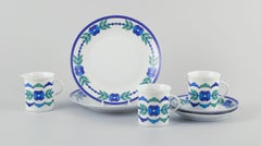 Emilio Pucci für Rosenthal Studio-Linie, Deutschland. Kaffeeservice aus Porzellan.