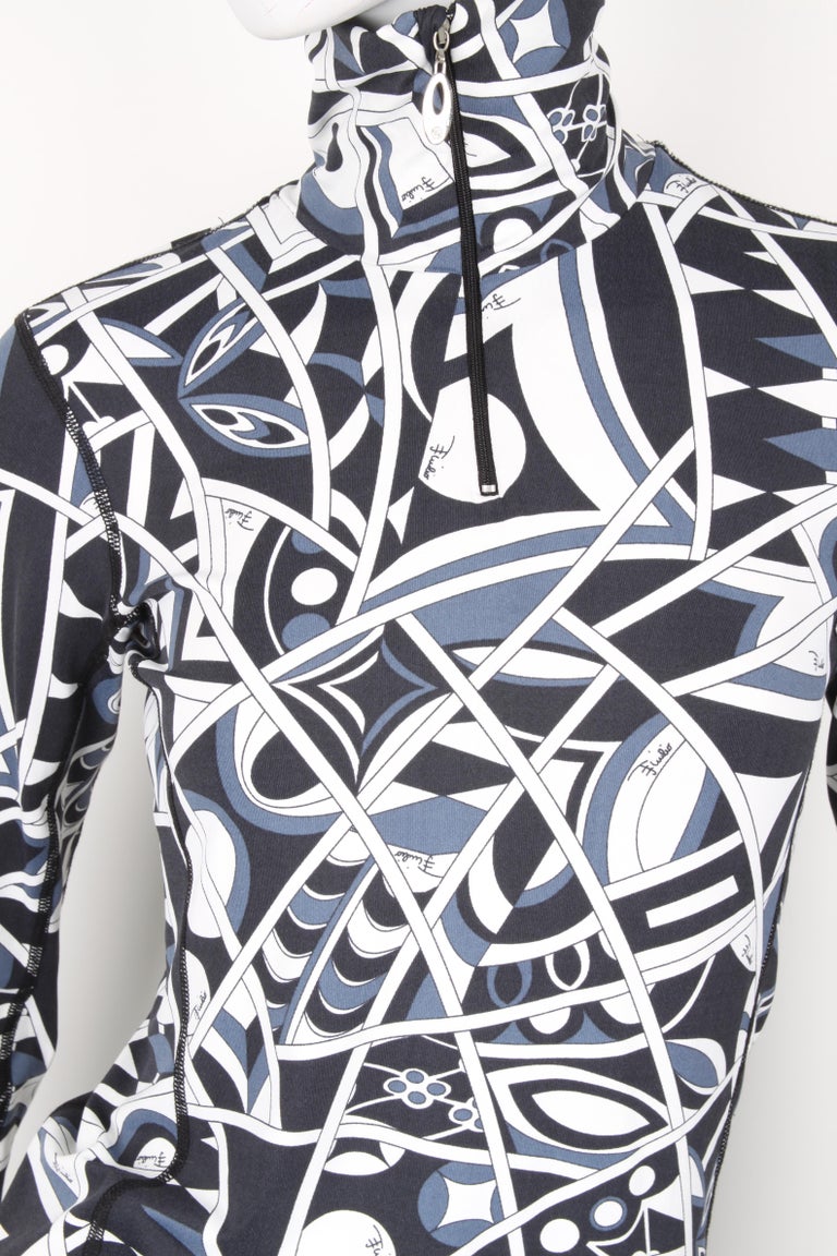 Emilio Pucci for Rossignol 'Monica' half-zip stretch two-piece