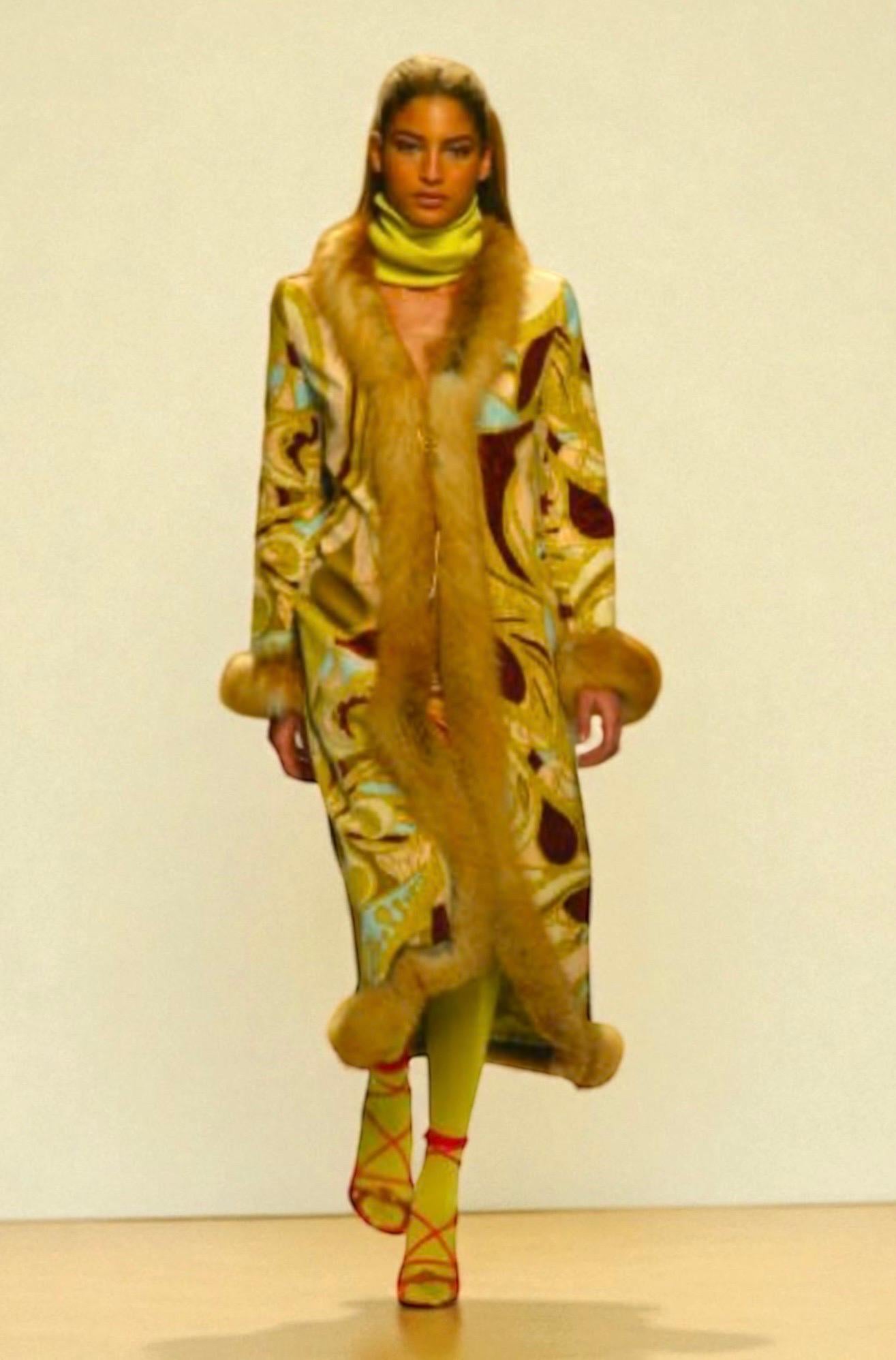 EMILIO PUCCI FW 2003 Signature Print Seidenkleid 42 im Angebot 7