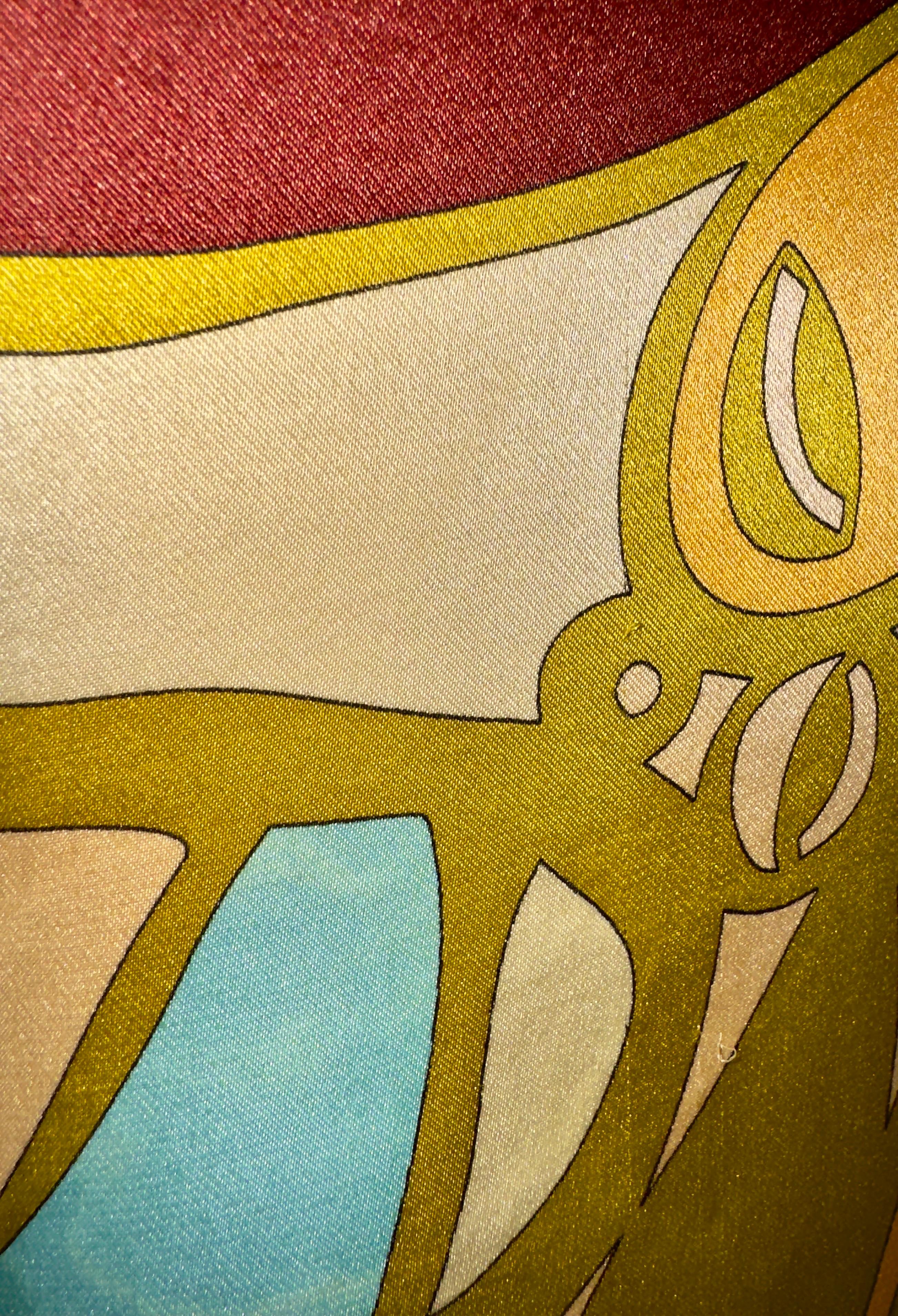 EMILIO PUCCI FW 2003 Signature Print Seidenkleid 42 im Zustand „Gut“ im Angebot in Switzerland, CH