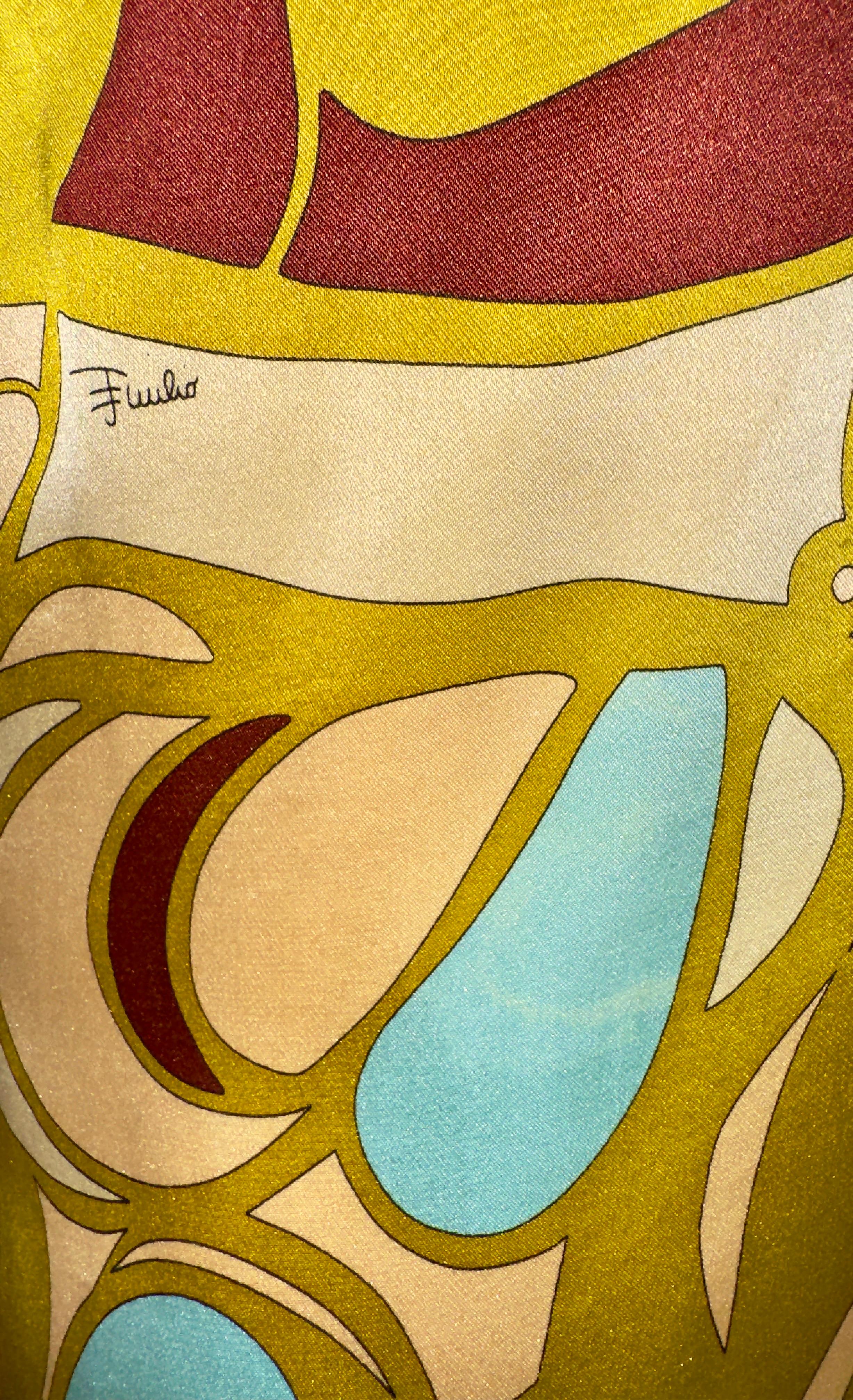 EMILIO PUCCI FW 2003 Signature Print Seidenkleid 42 im Angebot 2