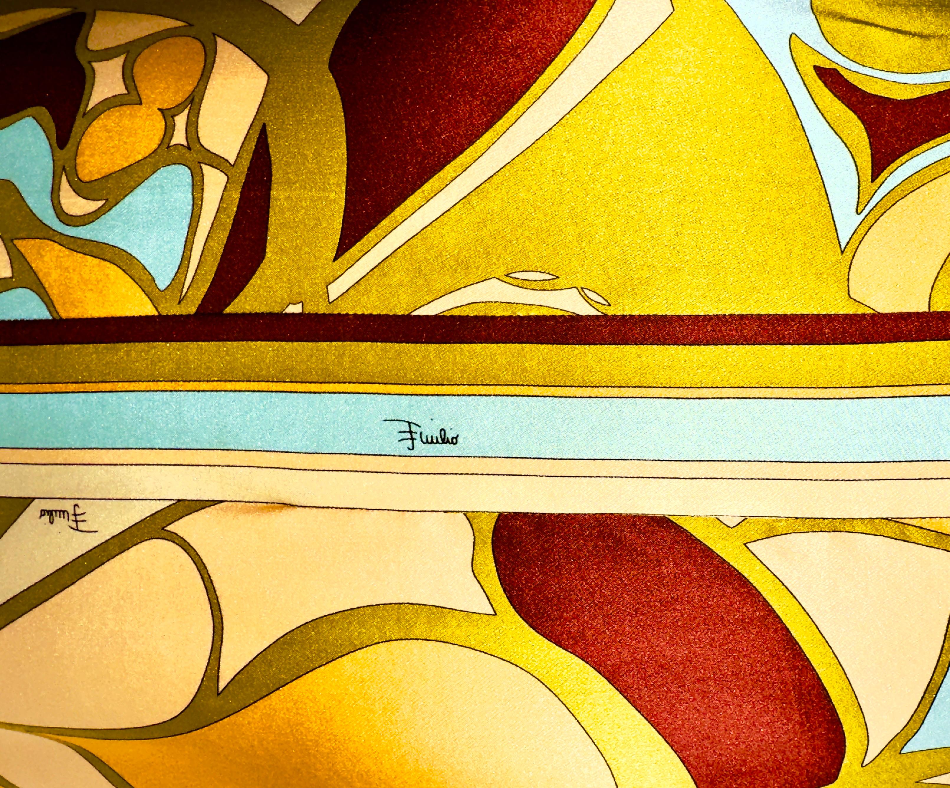 EMILIO PUCCI FW 2003 Signature Print Seidenkleid 42 im Angebot 3