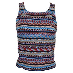 Emilio Pucci Camiseta de tirantes geométrica sz US 10