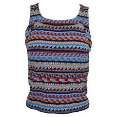 Emilio Pucci Geometrisches Tank-Top Gr. US 10