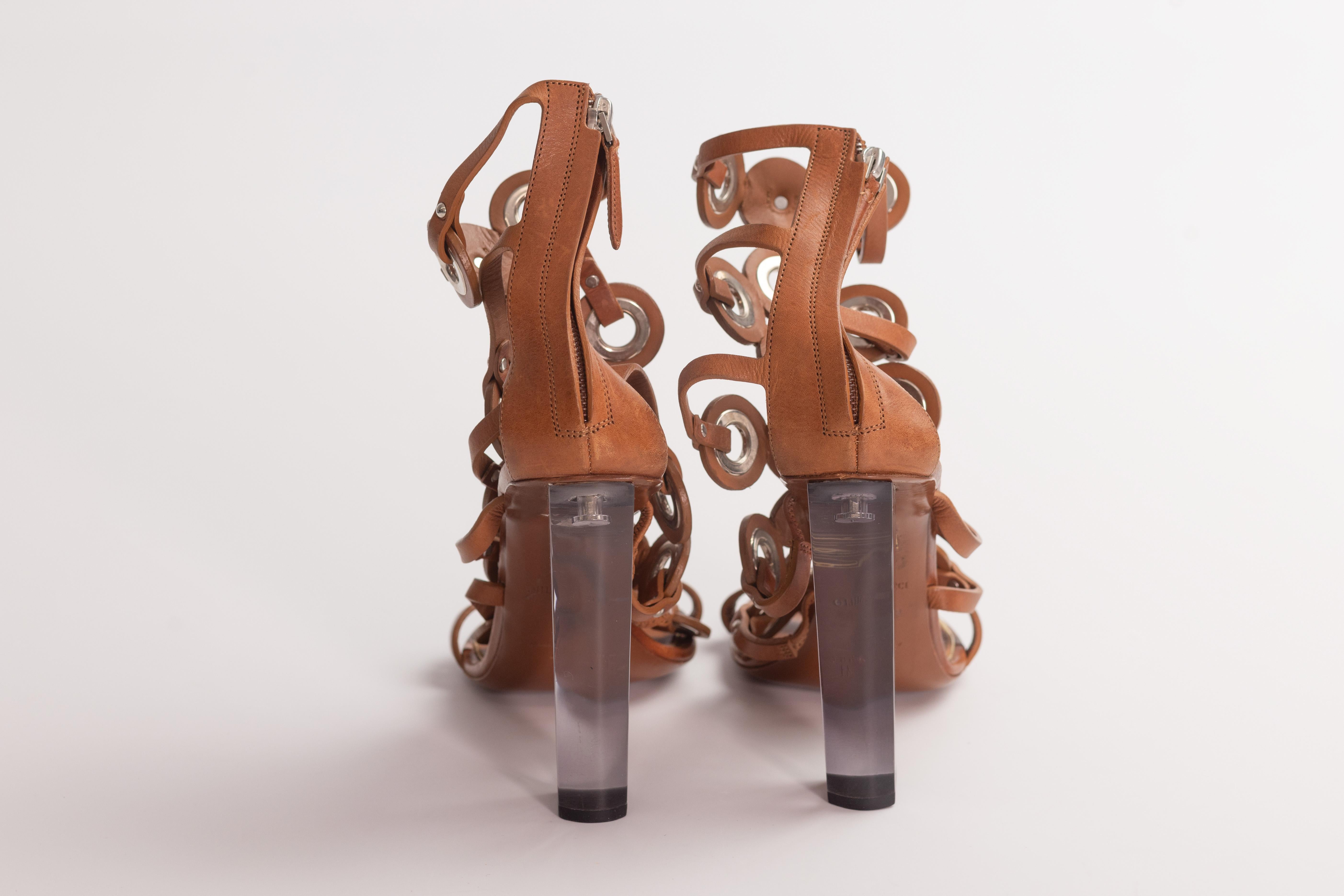Emilio Pucci Gladiator Sandal Heels (EU 41) In Good Condition For Sale In Montreal, Quebec