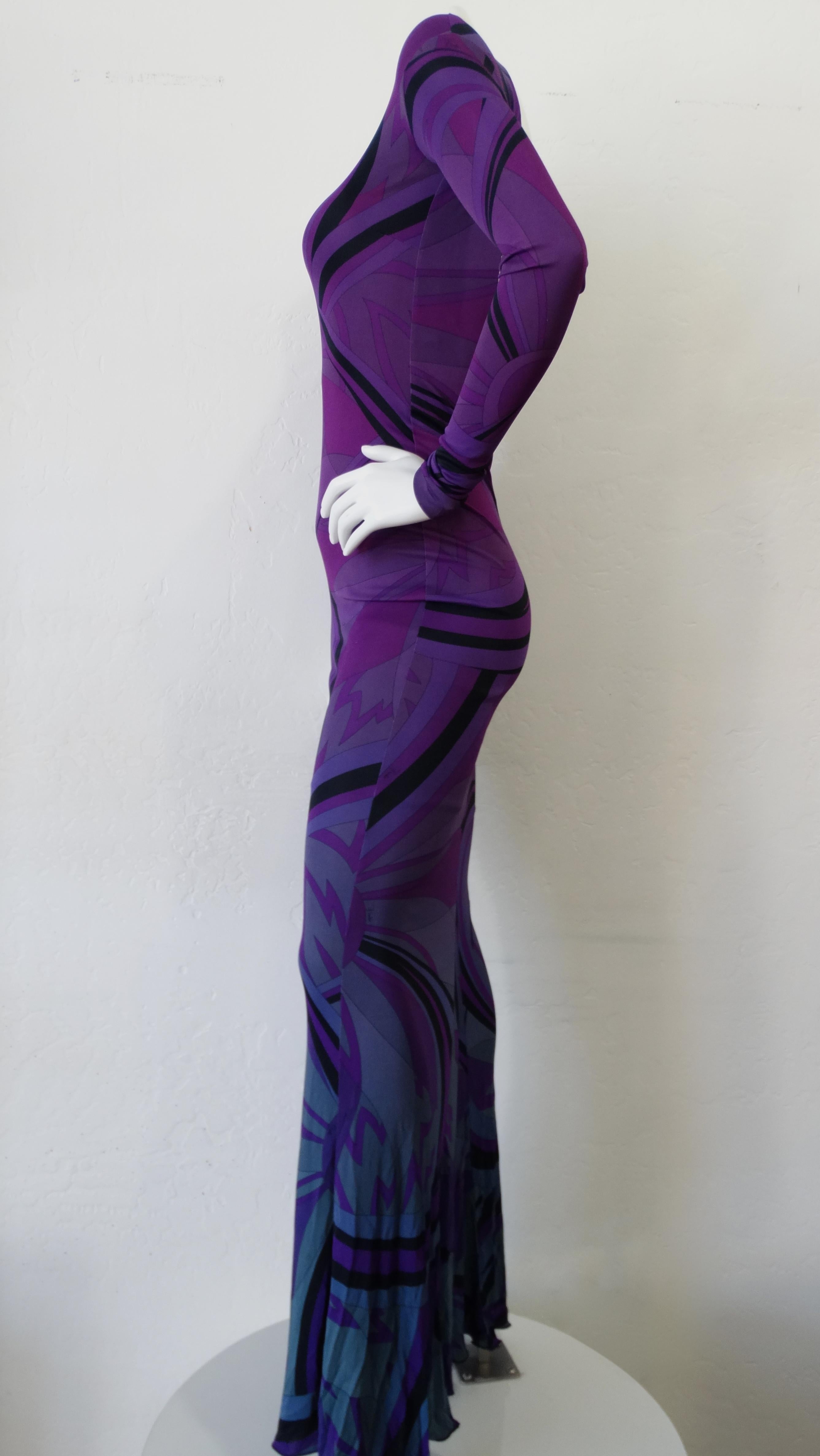 Emilio Pucci Fall 2010 Runway Printed Gown 5