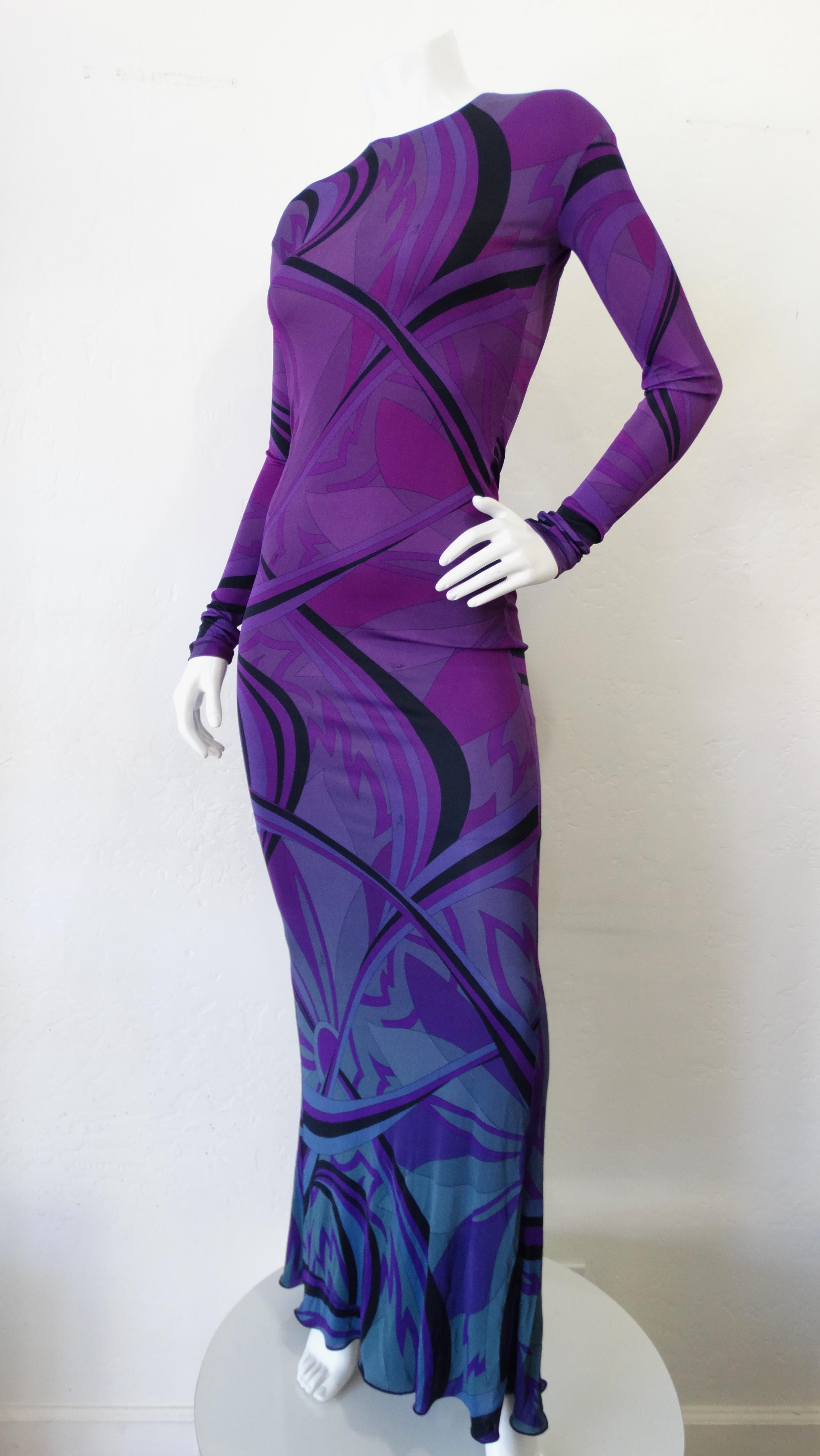 Emilio Pucci Fall 2010 Runway Printed Gown 6