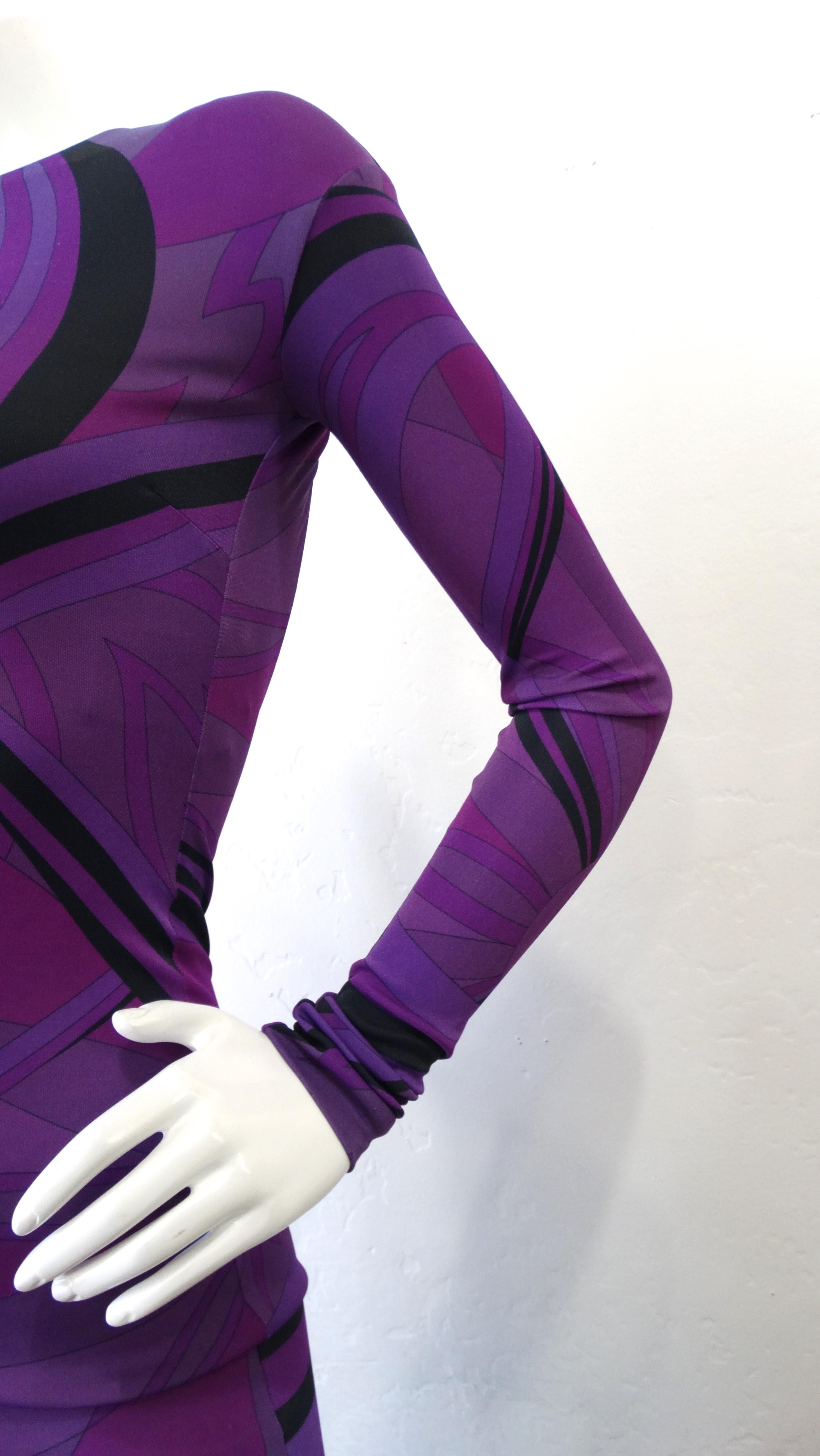 Emilio Pucci Fall 2010 Runway Printed Gown In Good Condition In Scottsdale, AZ