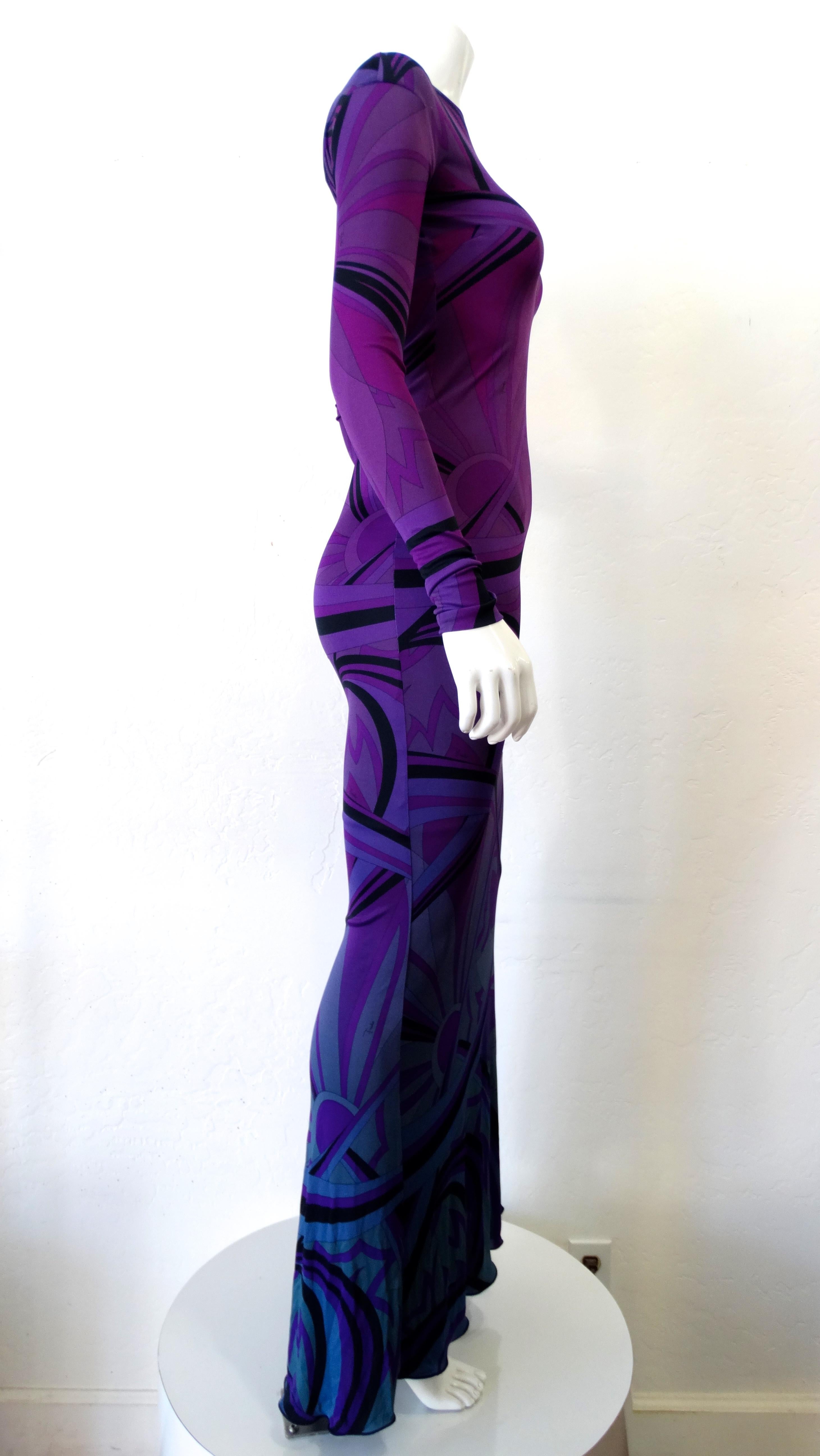 Emilio Pucci Fall 2010 Runway Printed Gown 2