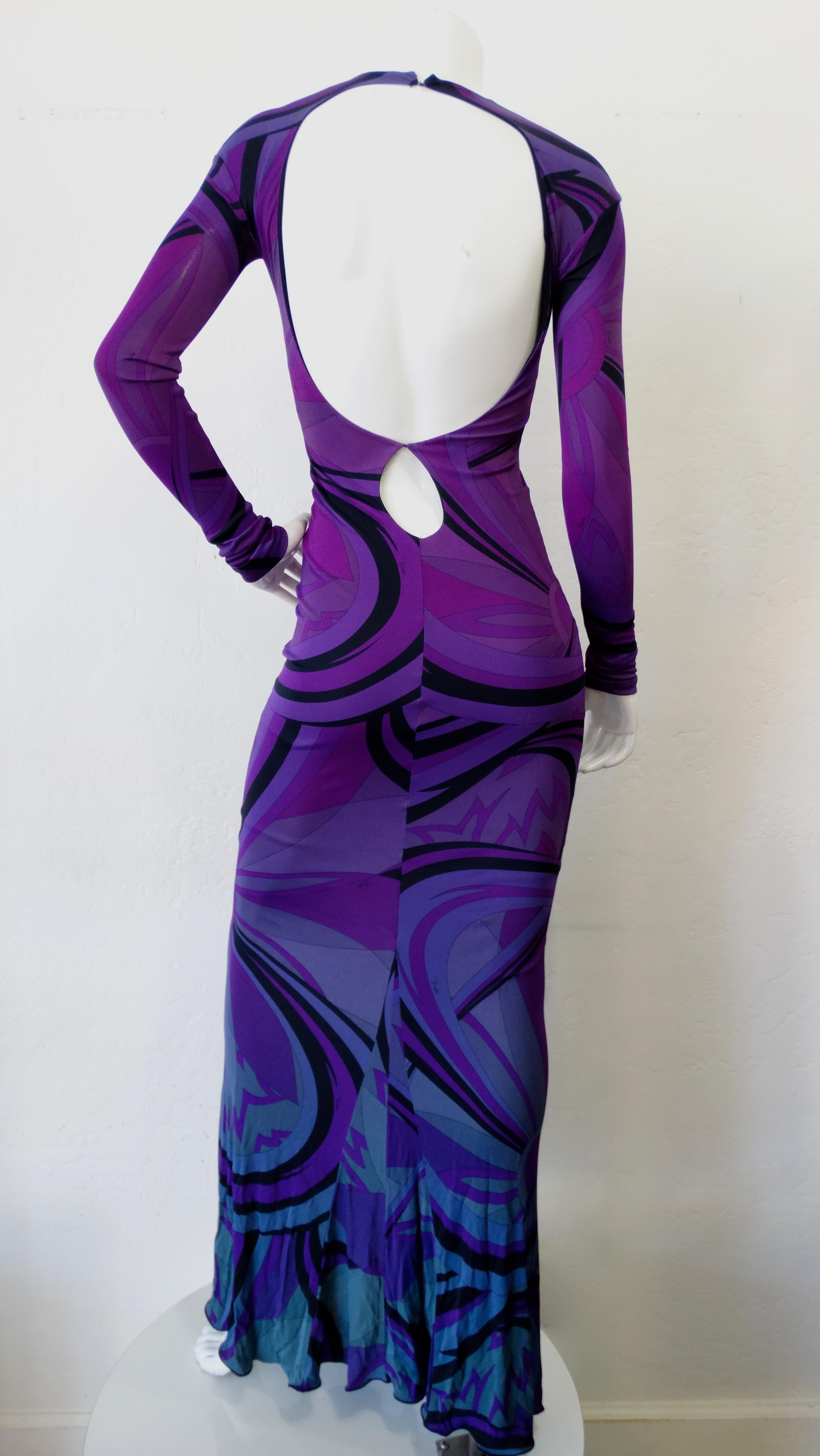 Emilio Pucci Fall 2010 Runway Printed Gown 3