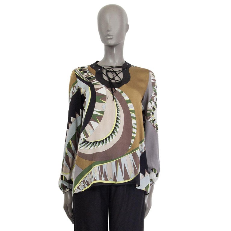 Emilio Pucci Beige Polyamide Pattern Shirt main image 0
