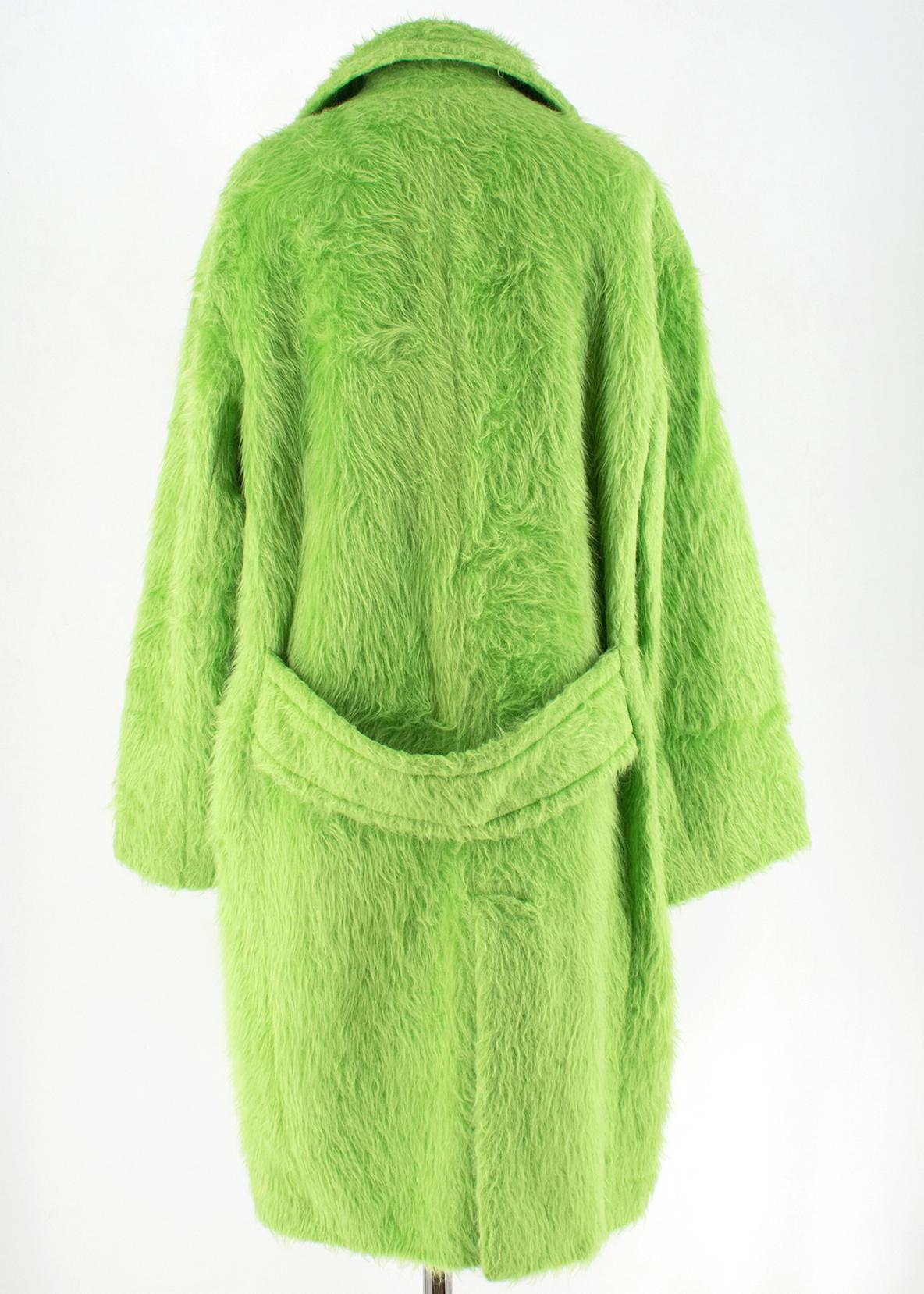 green alpaca coat