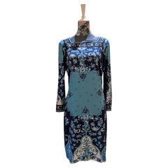 Emilio Pucci Iconique robe de cocktail à motifs floraux géométriques