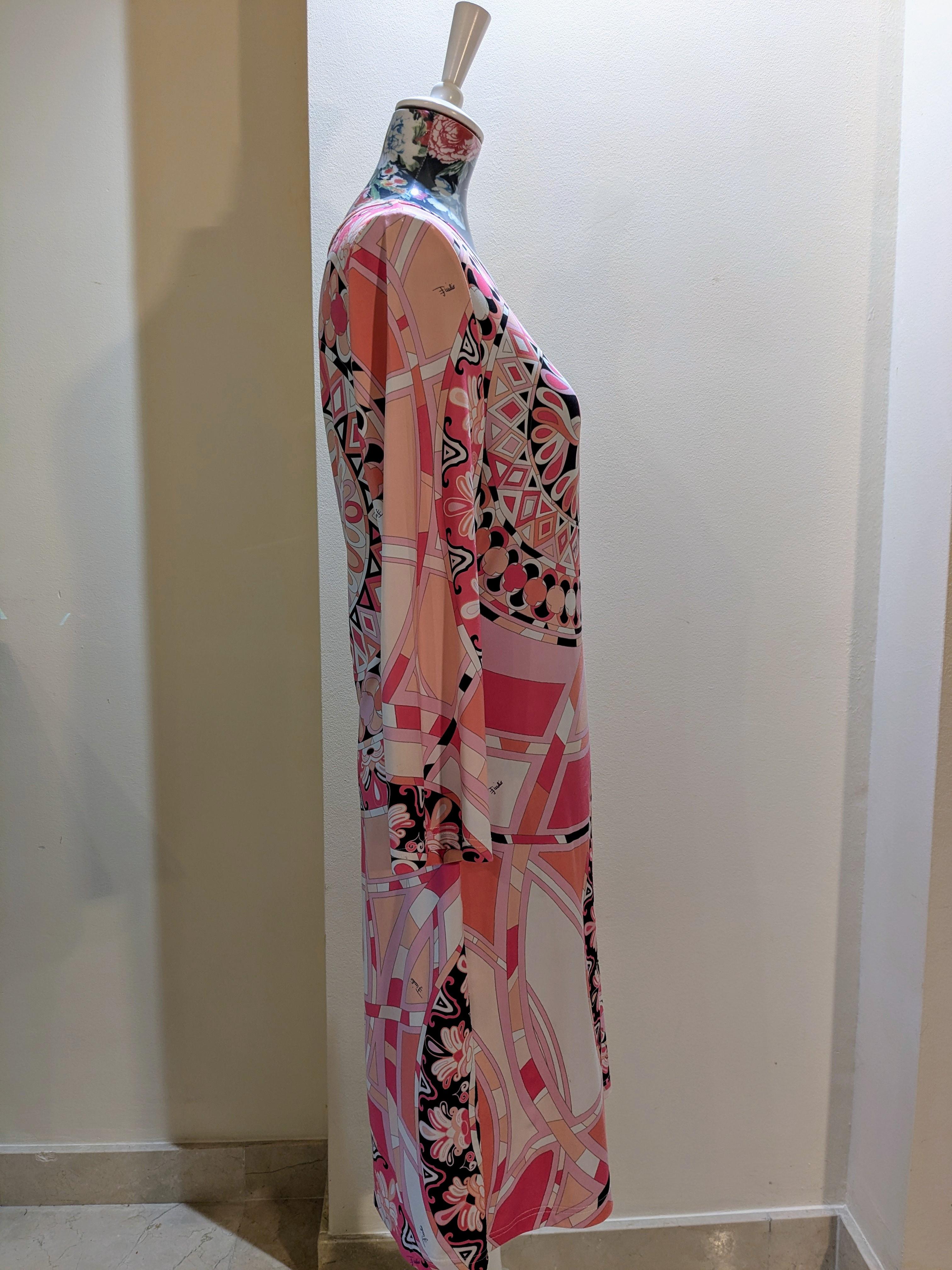 Emilio Pucci Vestido de cóctel con estampado origami geométrico icónico en Excelente estado para la venta en  Bilbao, ES