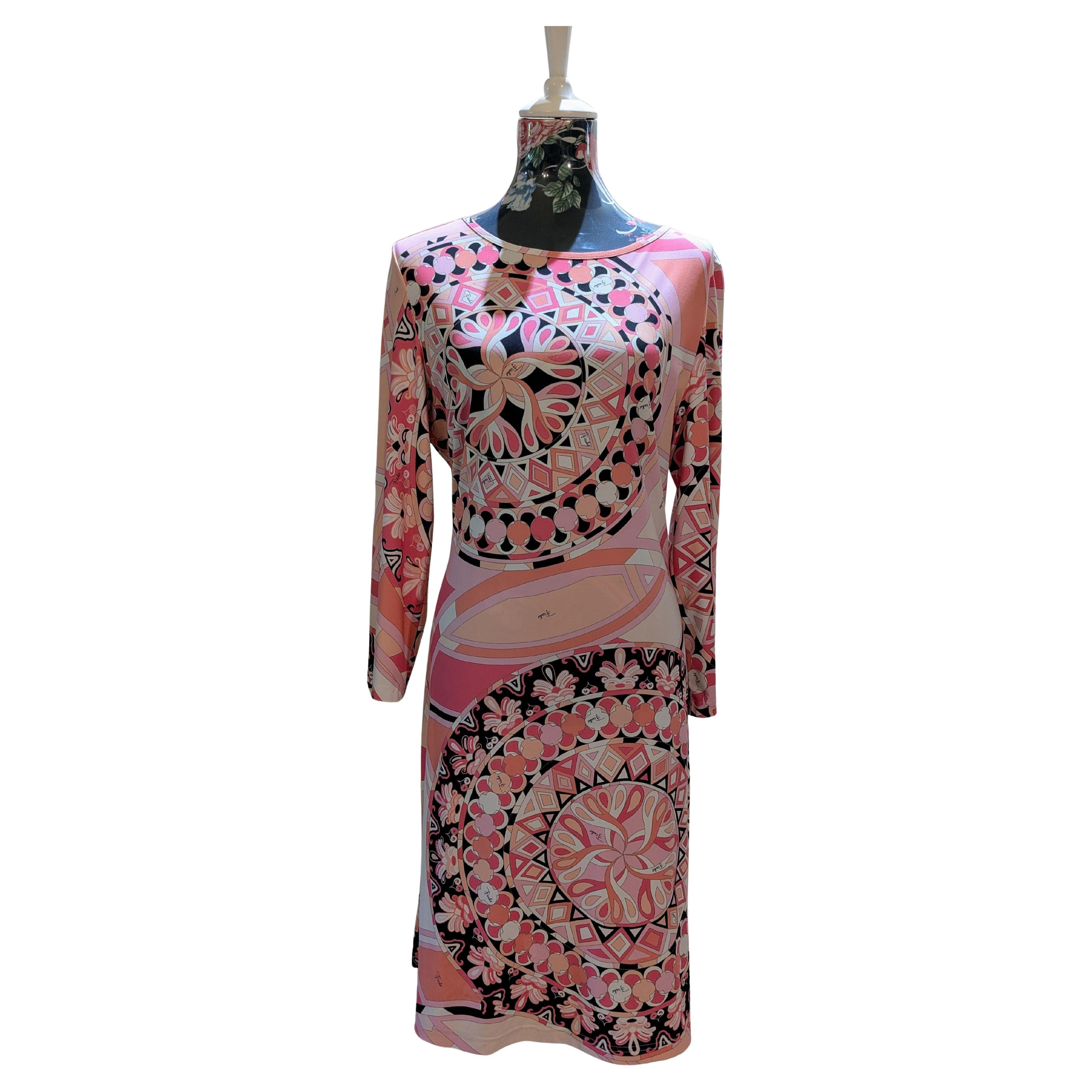 Emilio Pucci Iconique robe de cocktail à motifs géométriques origami