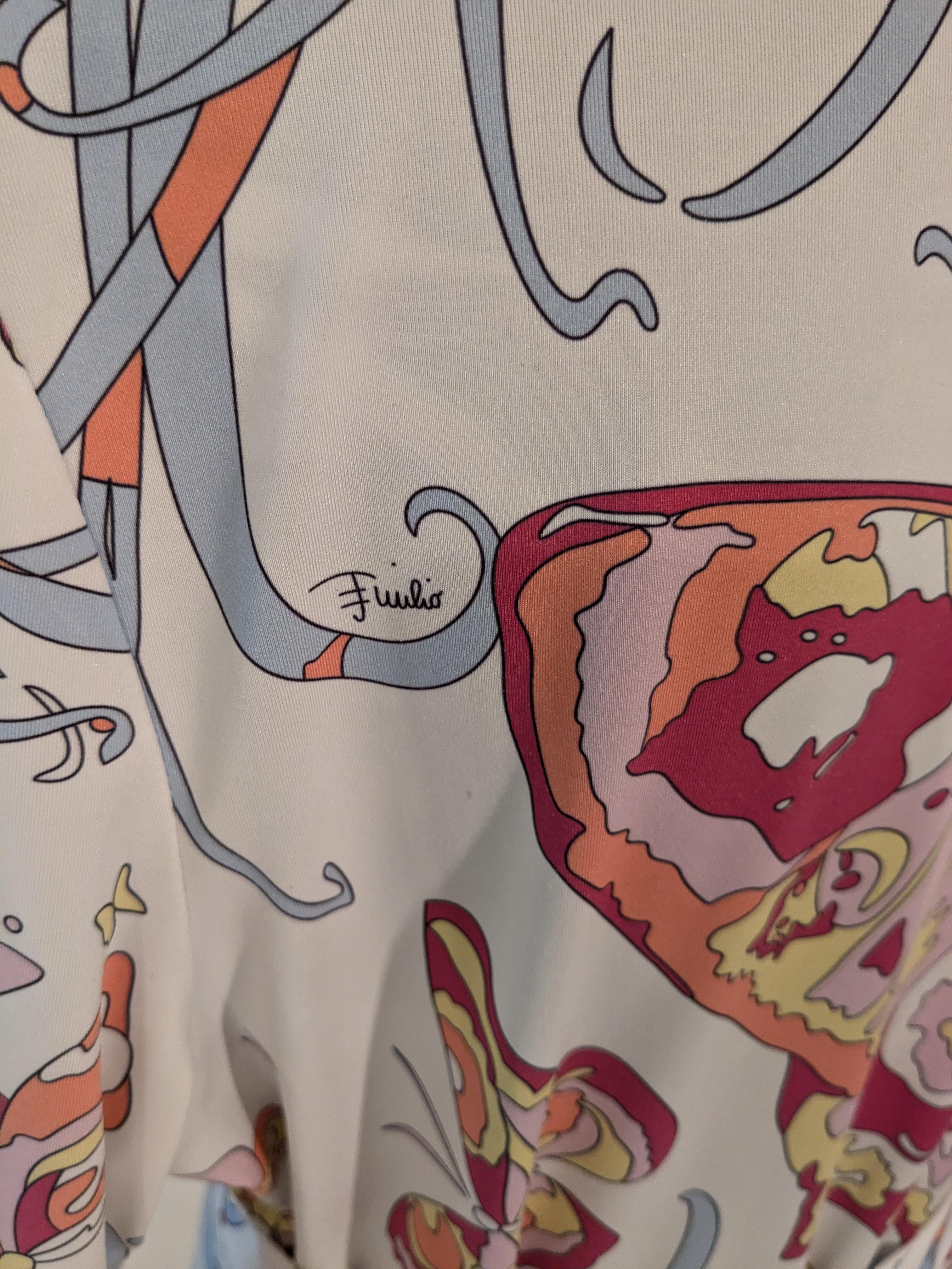 Emilio Pucci Ikonisches geometrisches Cocktailkleid mit Schmetterlingenmuster aus Schmetterlingen Damen im Angebot