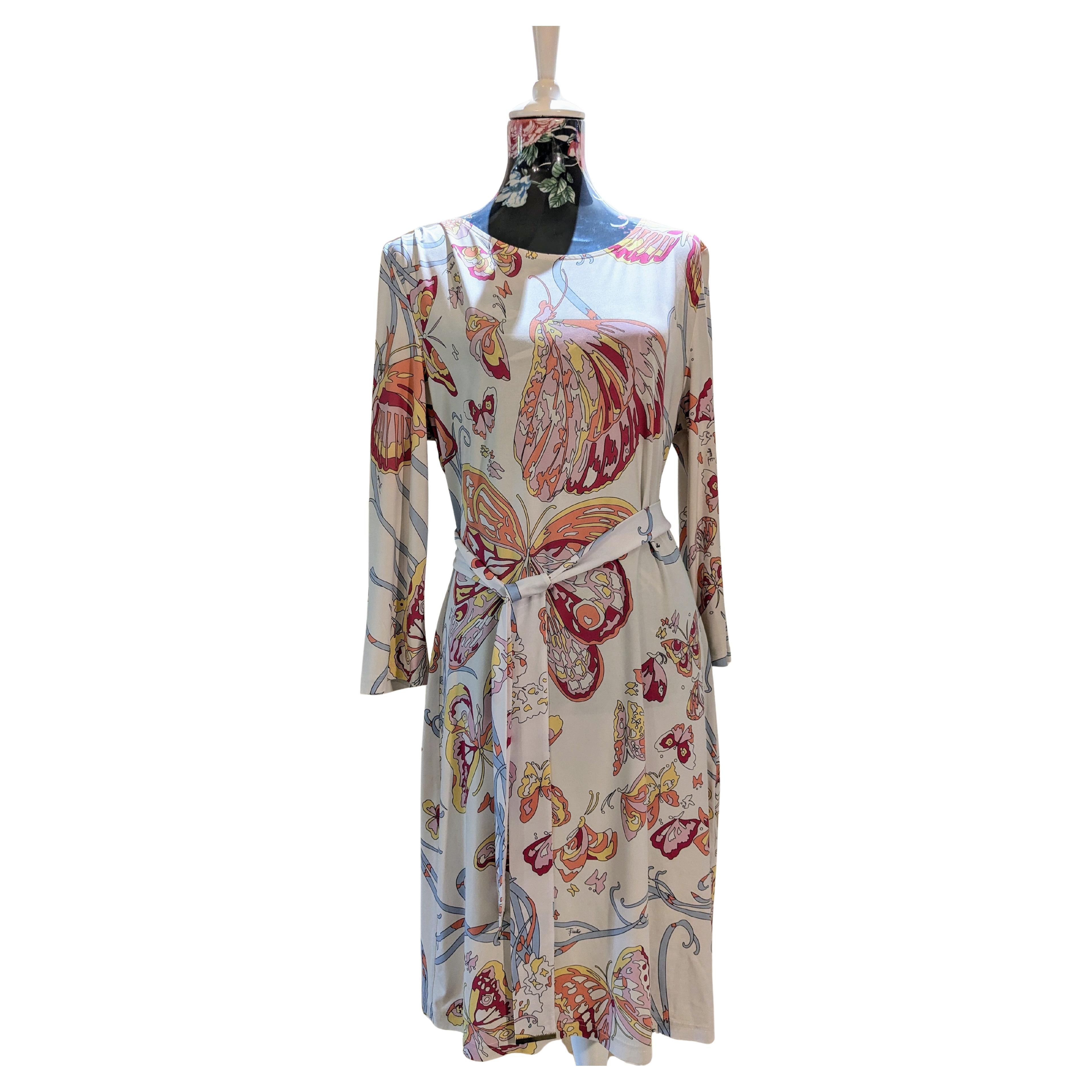 Emilio Pucci Iconic geometric pattern of butterflies Cocktail Dress