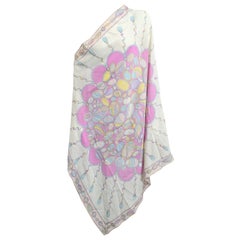 Emilio Pucci Chiffonschal mit Juwelendruck
