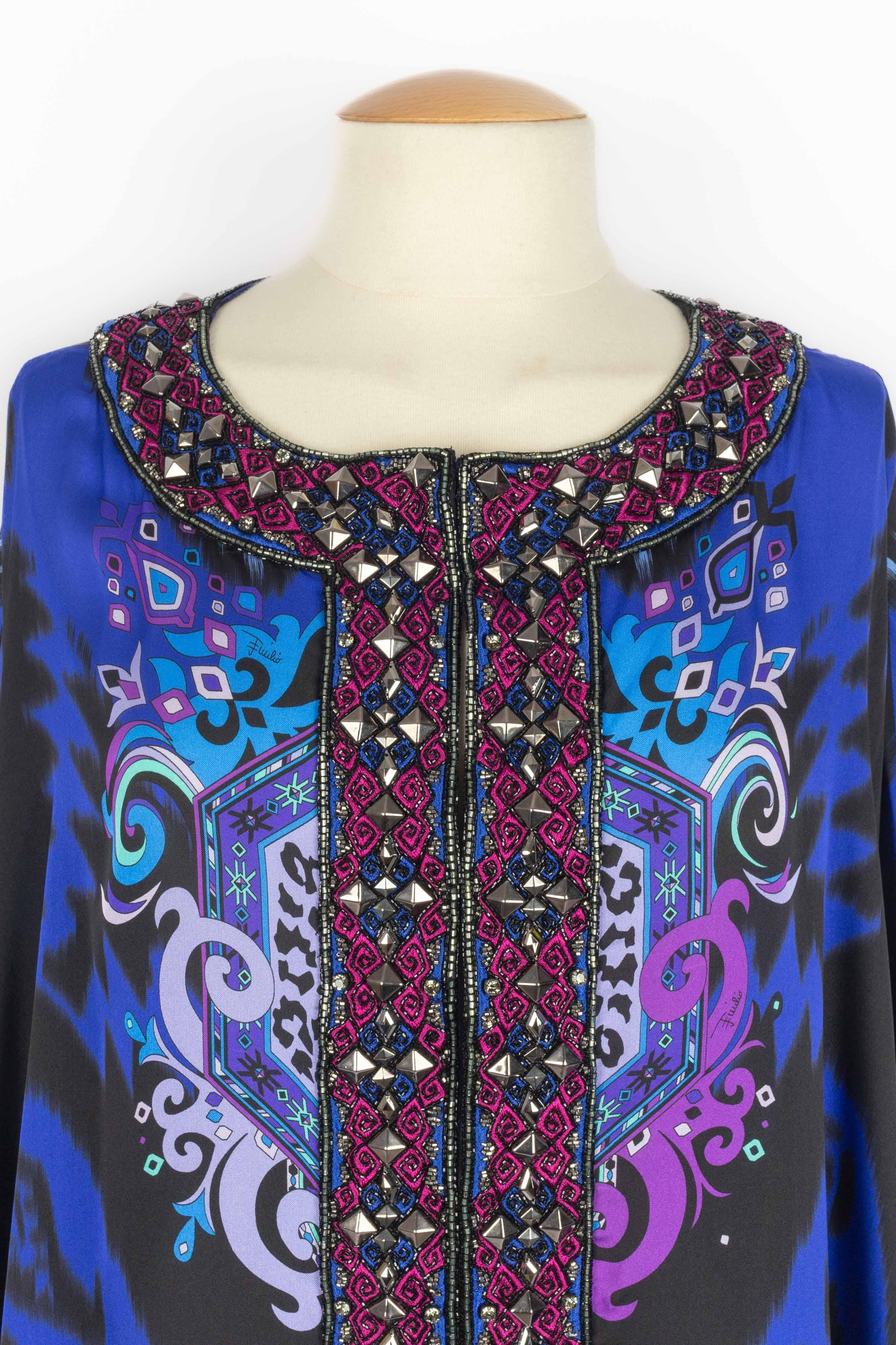 Purple Emilio Pucci kaftan dress For Sale