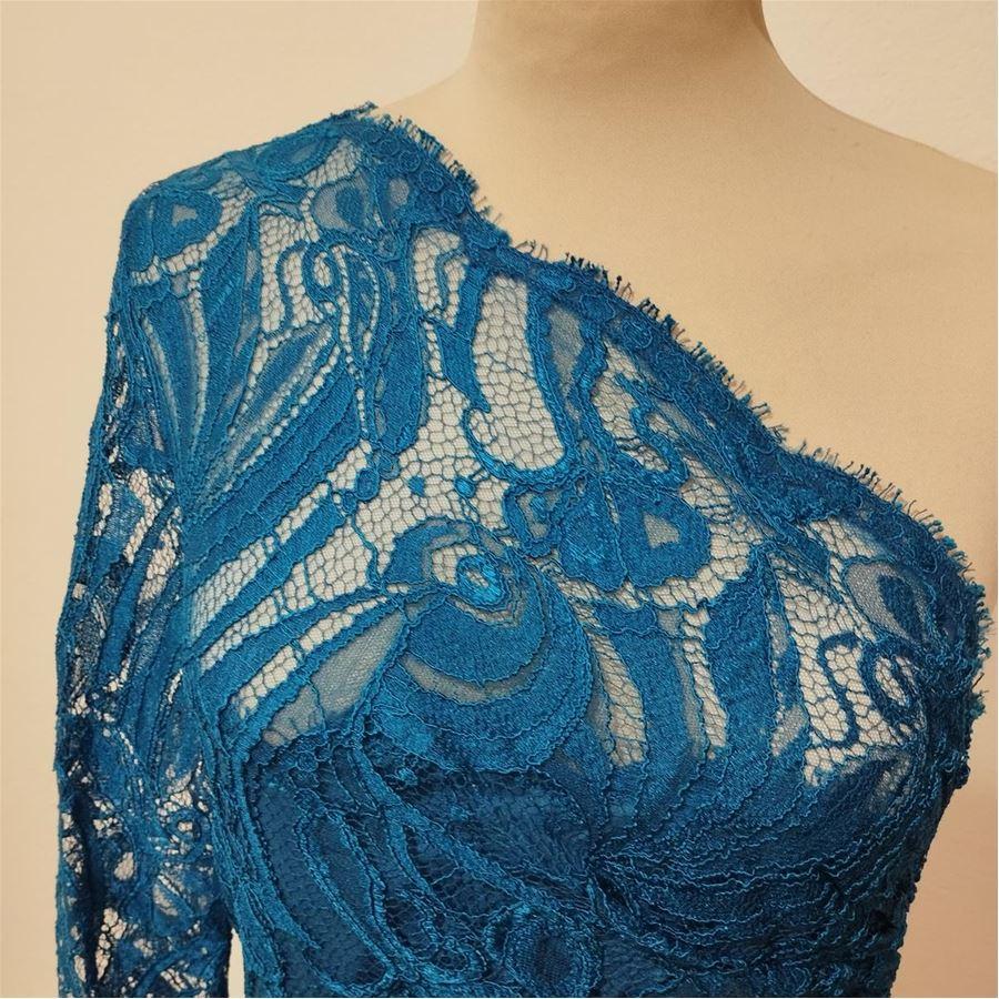 Blue Emilio Pucci Lace dress size 40 For Sale