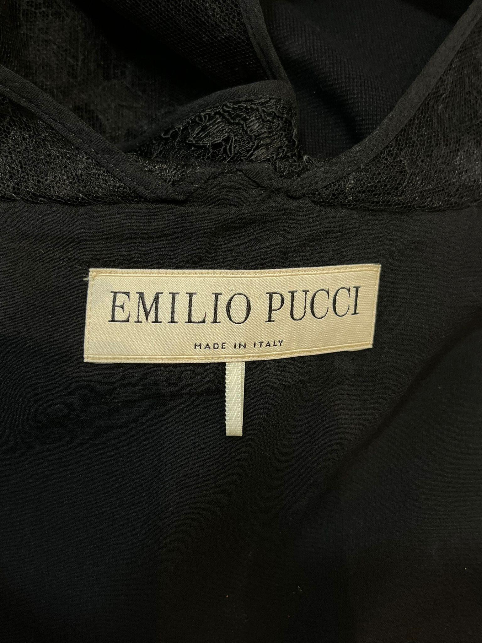 Emilio Pucci - Robe fourreau ornée de dentelle en vente 1