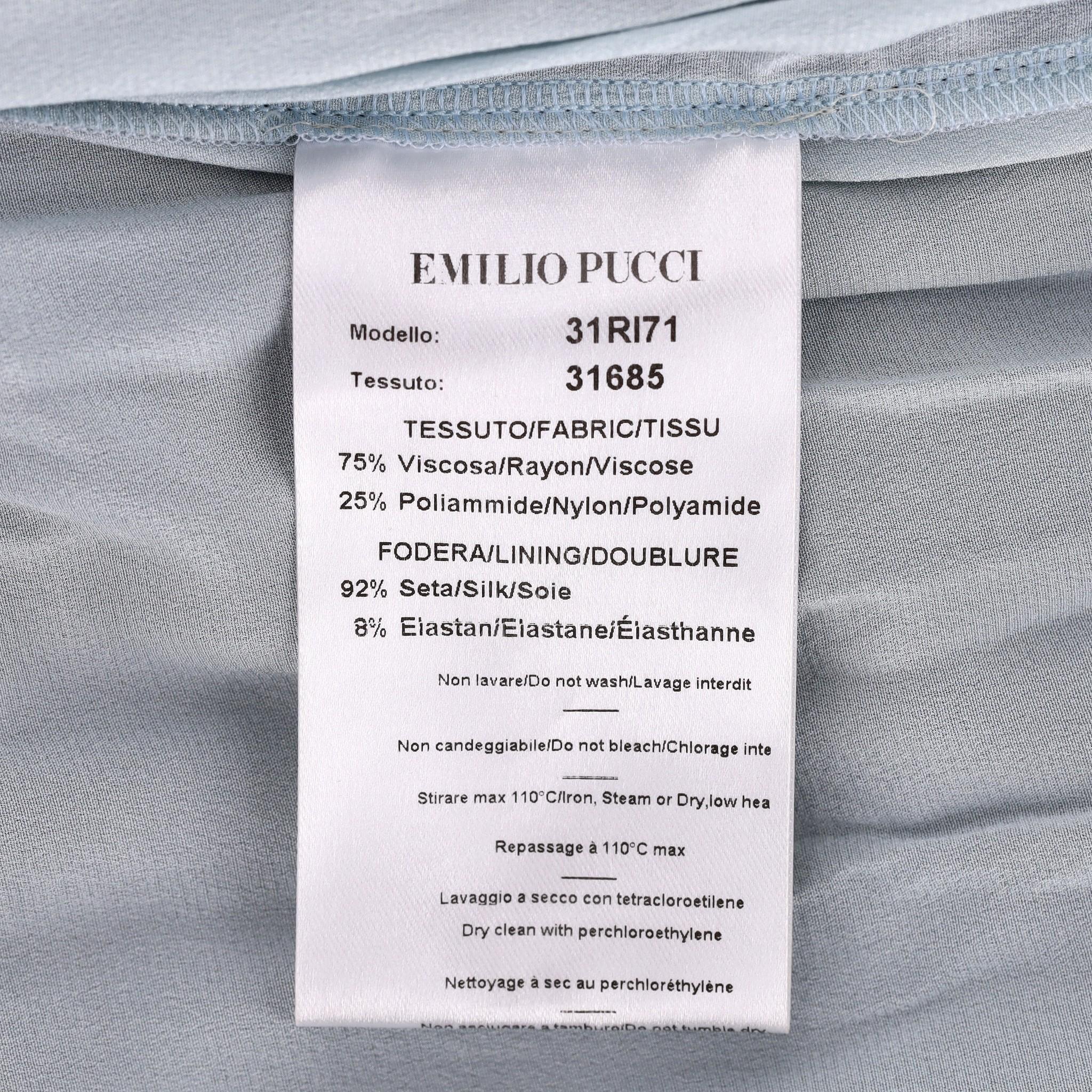 Emilio Pucci Lace Pattern One-Shoulder Dress For Sale 4