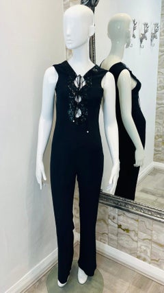 Emilio Pucci Lace-Up Silk Blend Jumpsuit