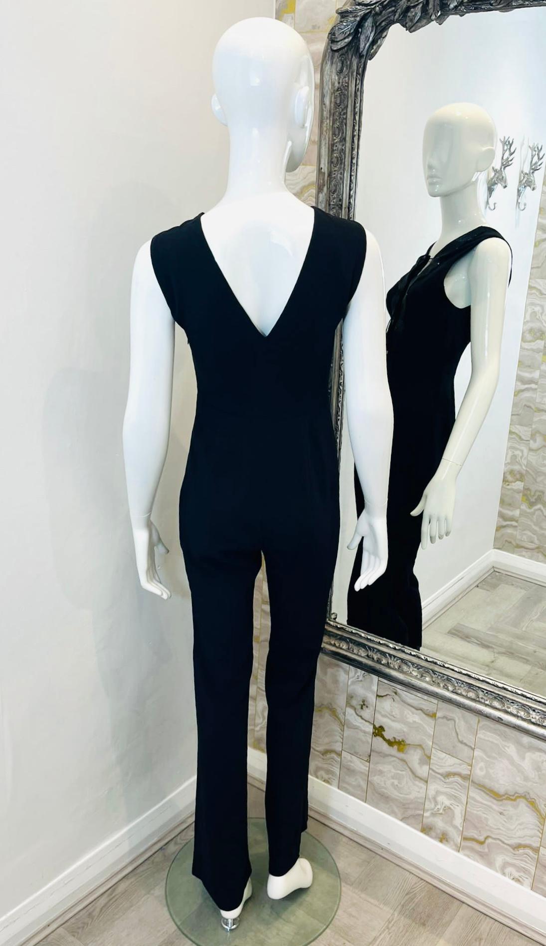 Women's Emilio Pucci Lace-Up Silk Blend Jumpsuit
