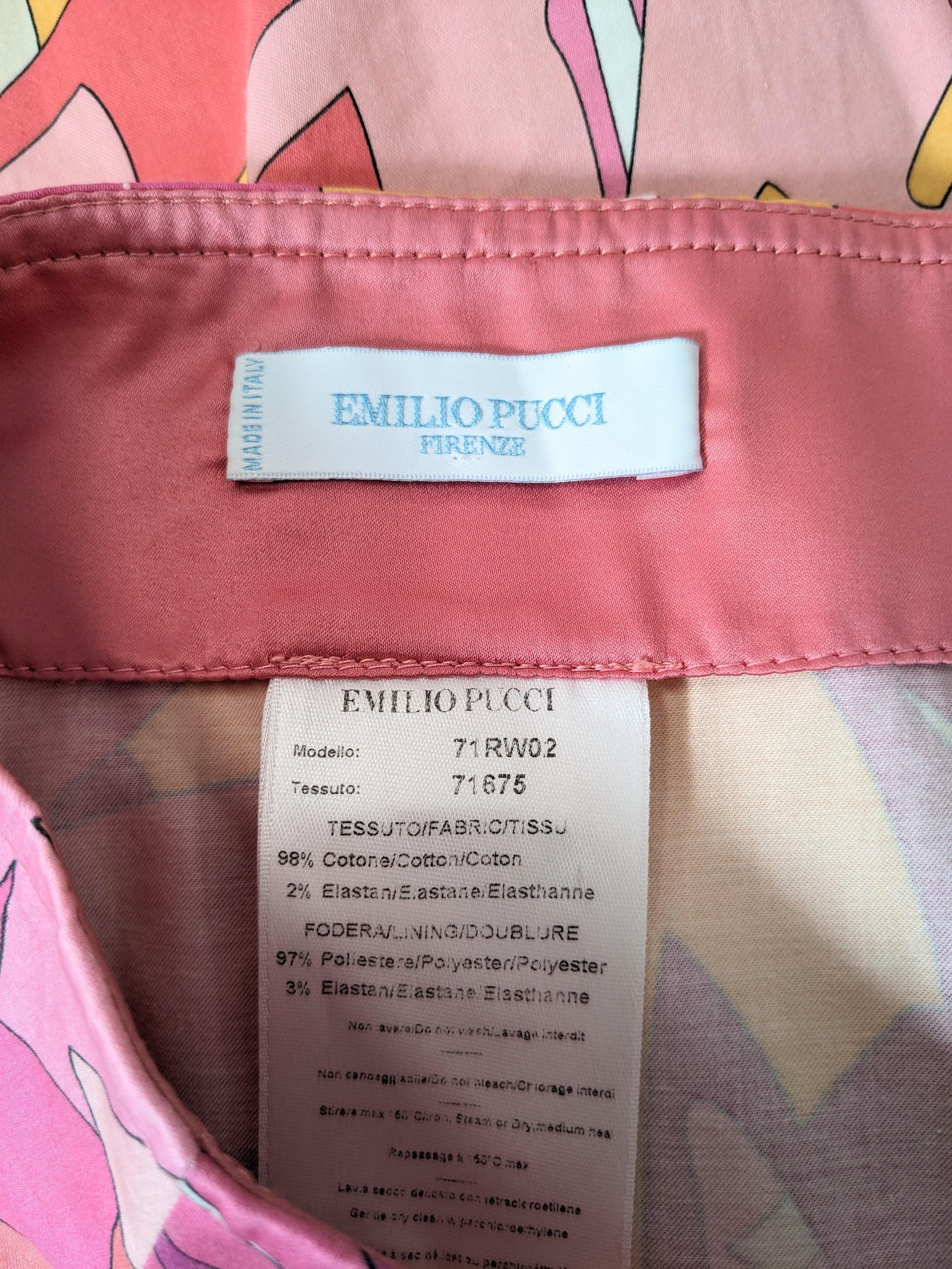 Emilio Pucci Leaf Print Skirt  For Sale 2